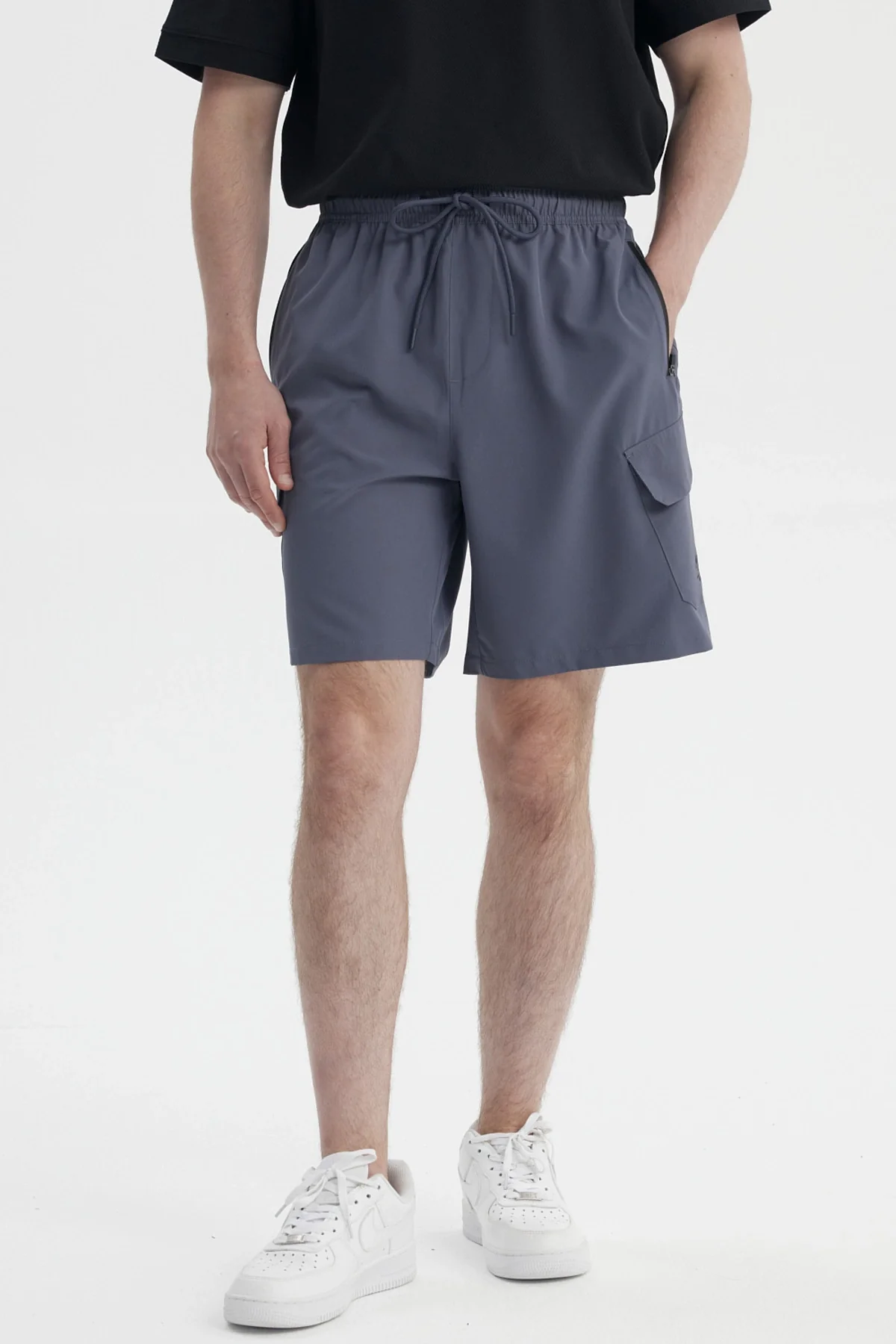 Bermuda Hombre Calce Recto Gris