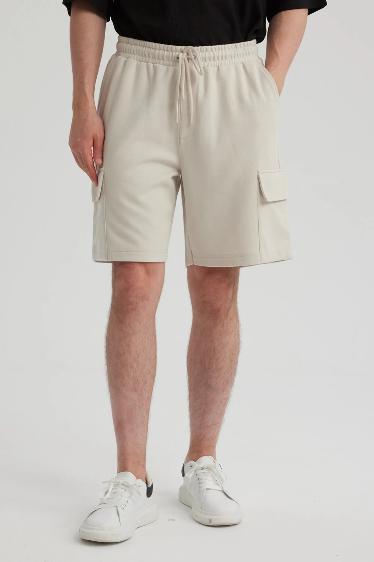Bermuda Hombre Cargo Beige