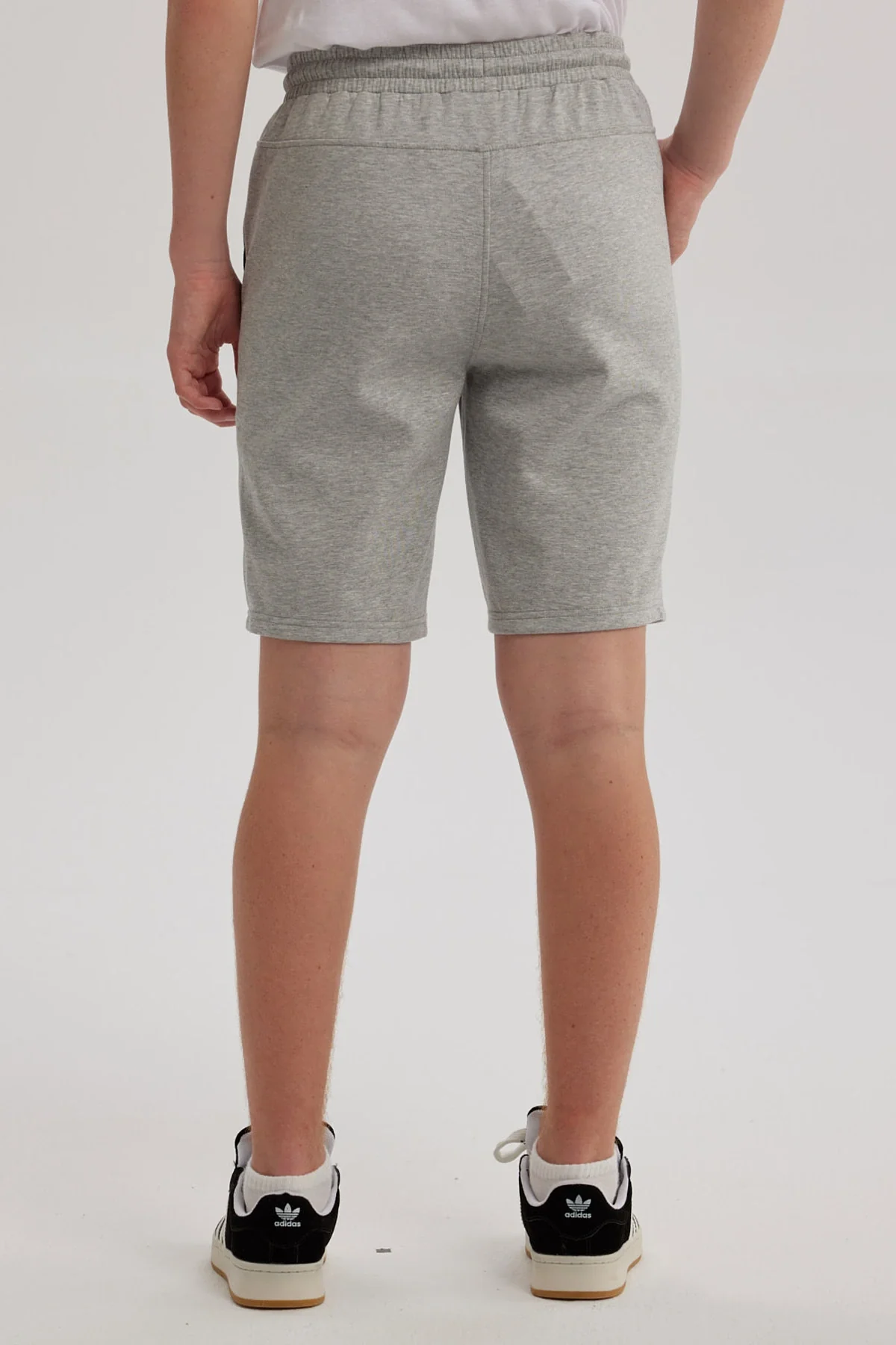 Bermuda Niño Con Bolsillo Con Cierre Gris Melange - Image 3