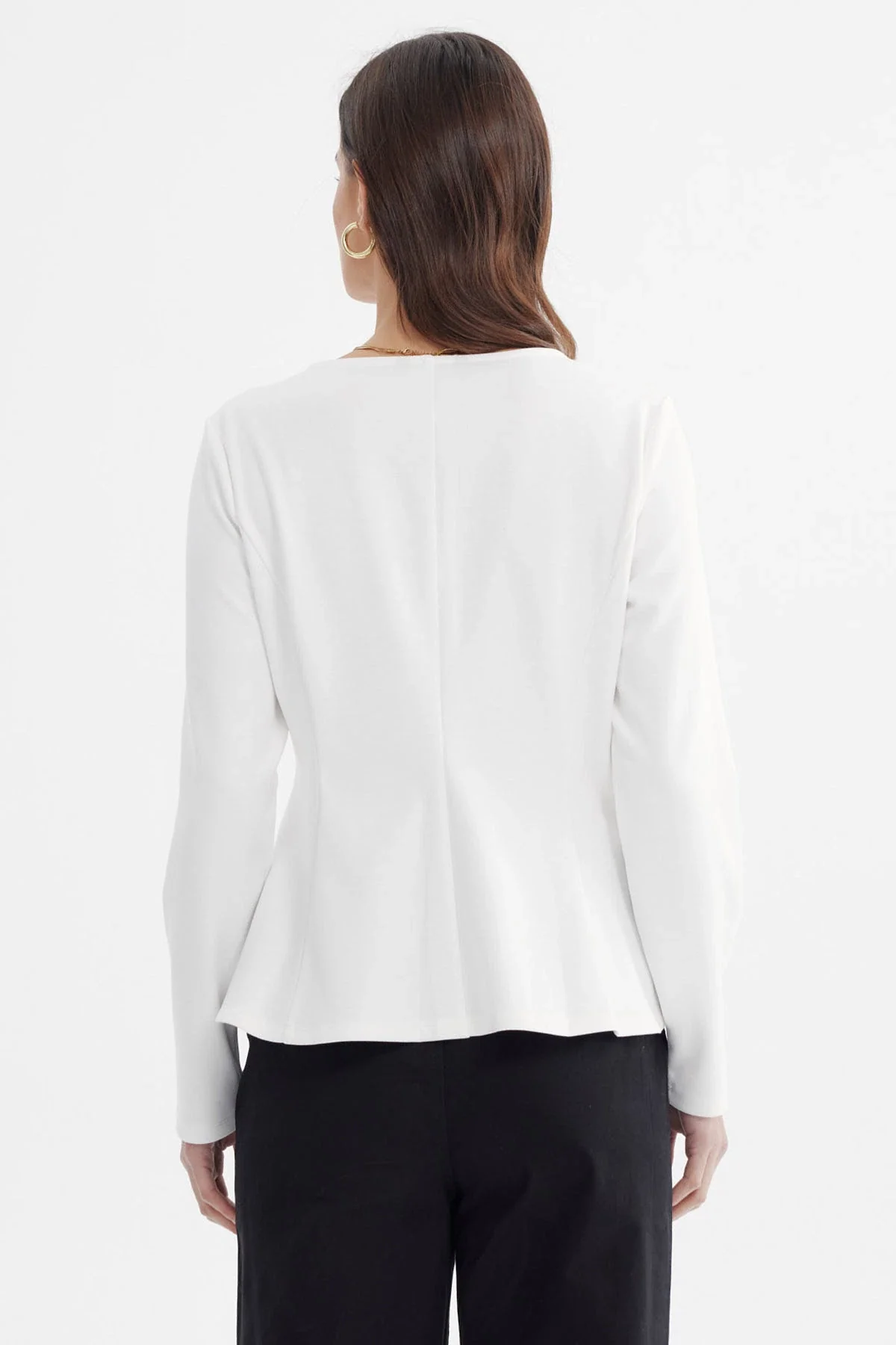 Blazer Mujer Ajustado Crudo - Image 3