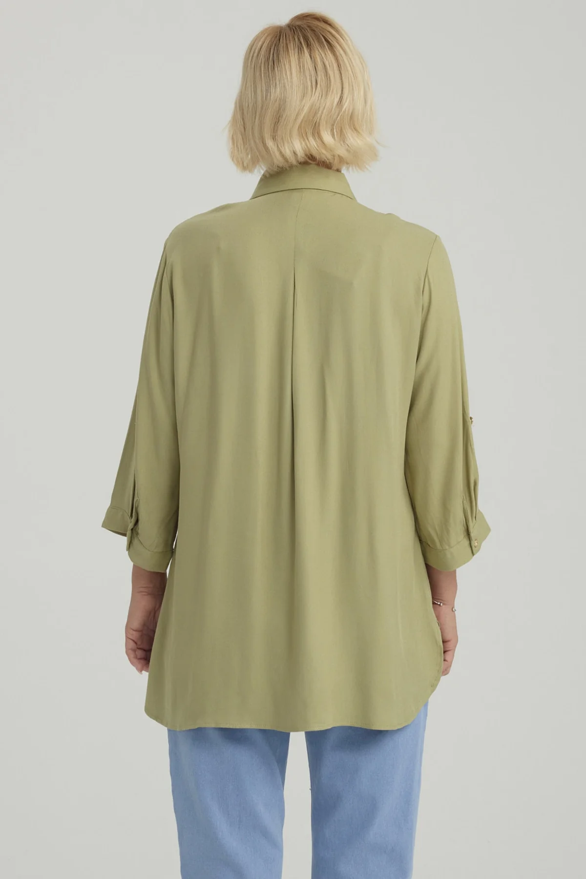 Blusa Mujer Lisa Verde Claro - Image 3