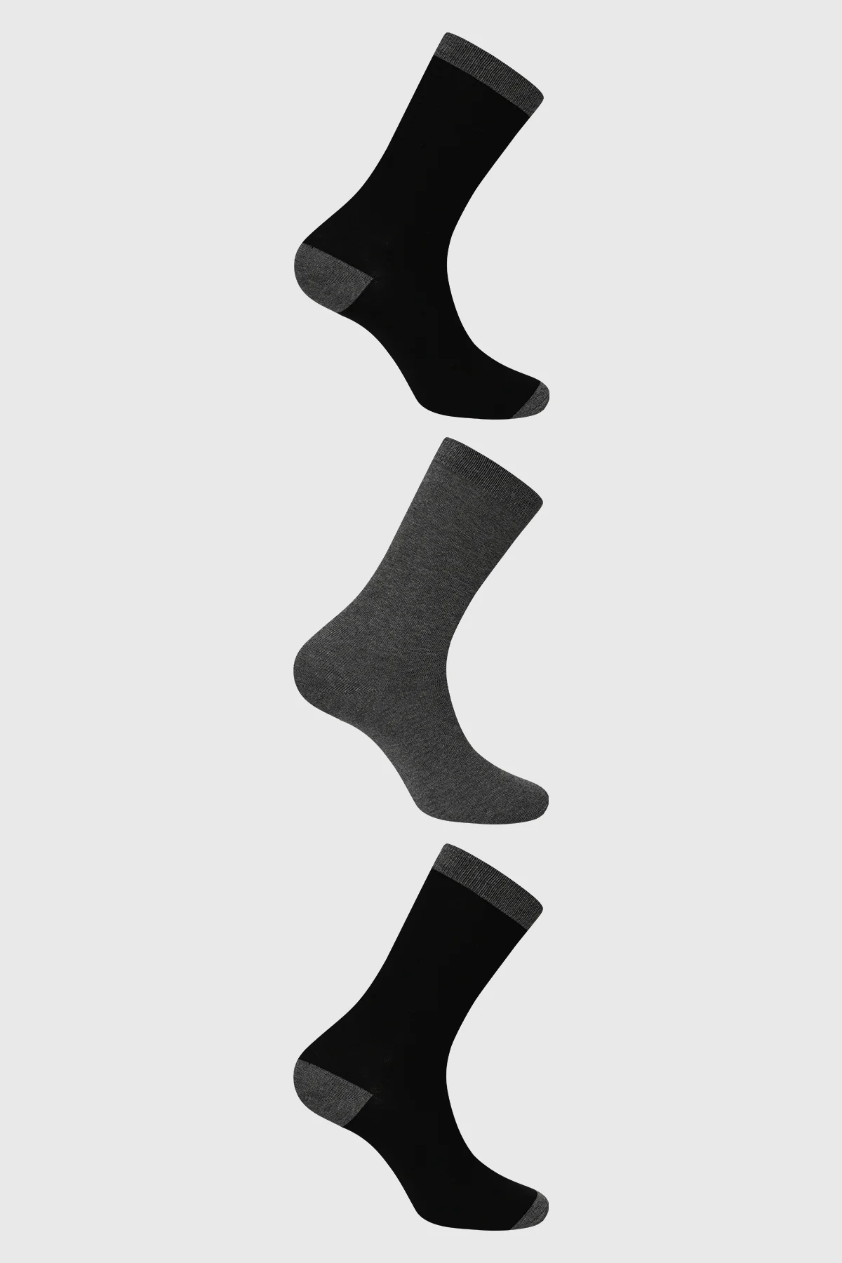 Calcetín Hombre Tripack Gris
