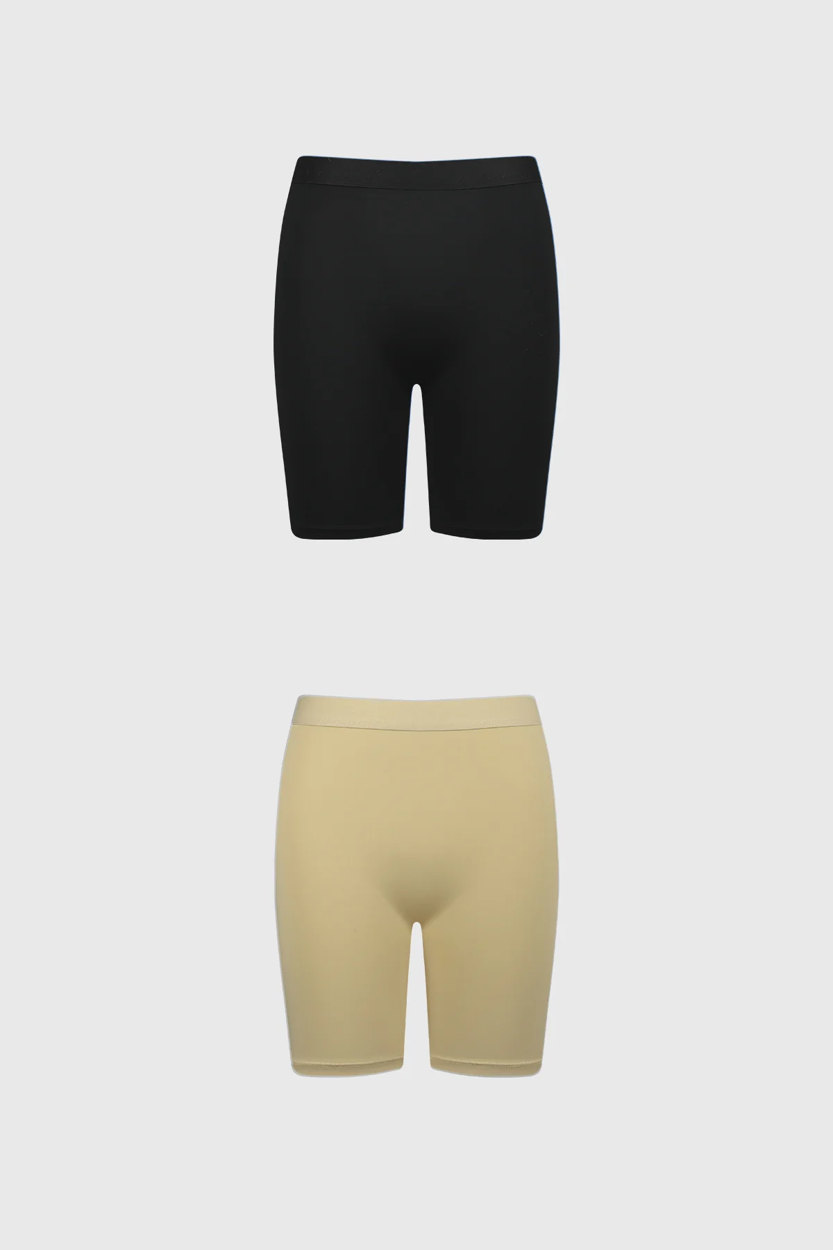 Calzón Mujer Short Pierna Larga Beige