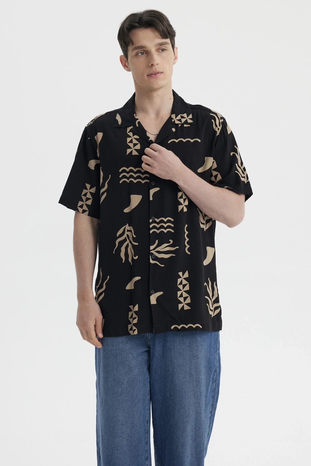 Camisa Hombre Rapport Negro