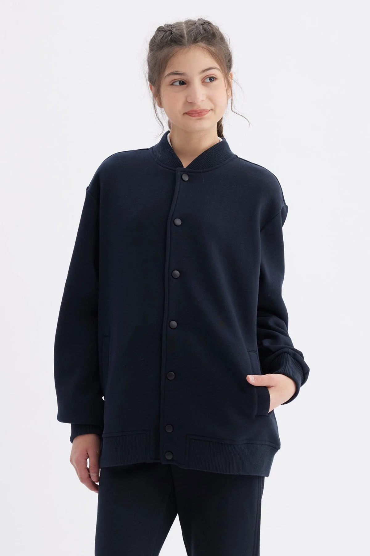 Chaqueta Unisex College Azul Marino