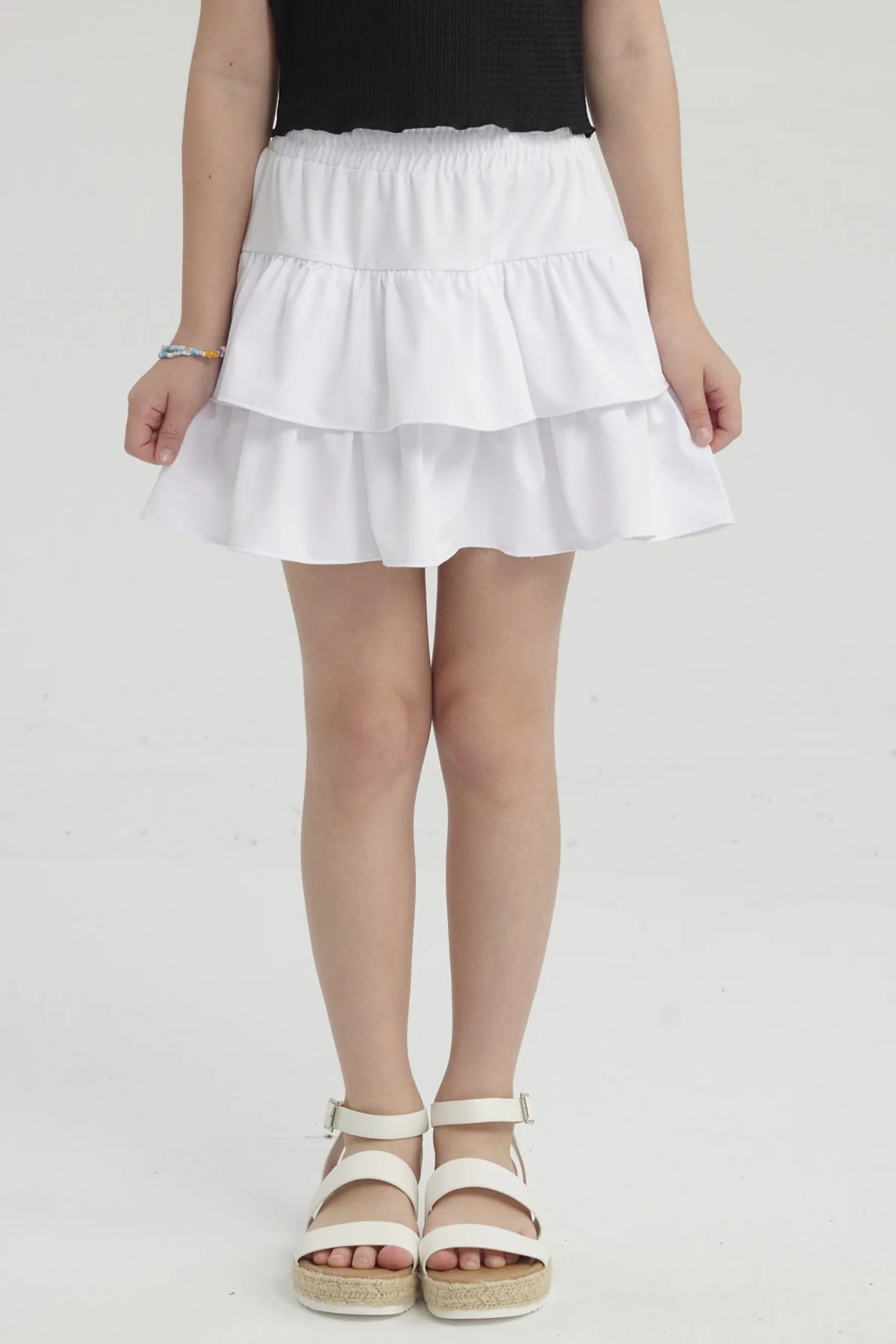 Falda Niña Vuelos Blanco