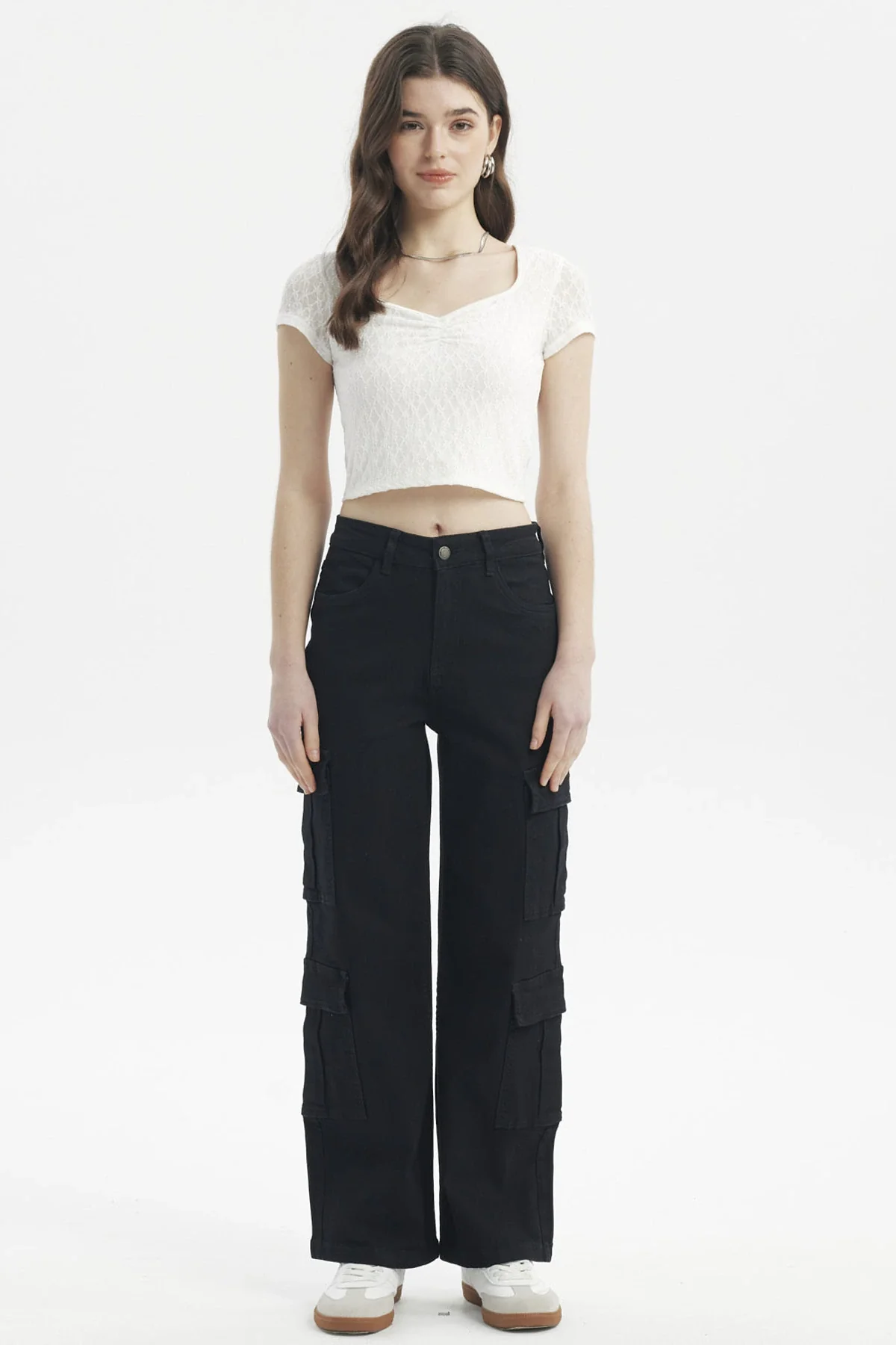 Jeans Mujer Calce Recto Negro - Image 4