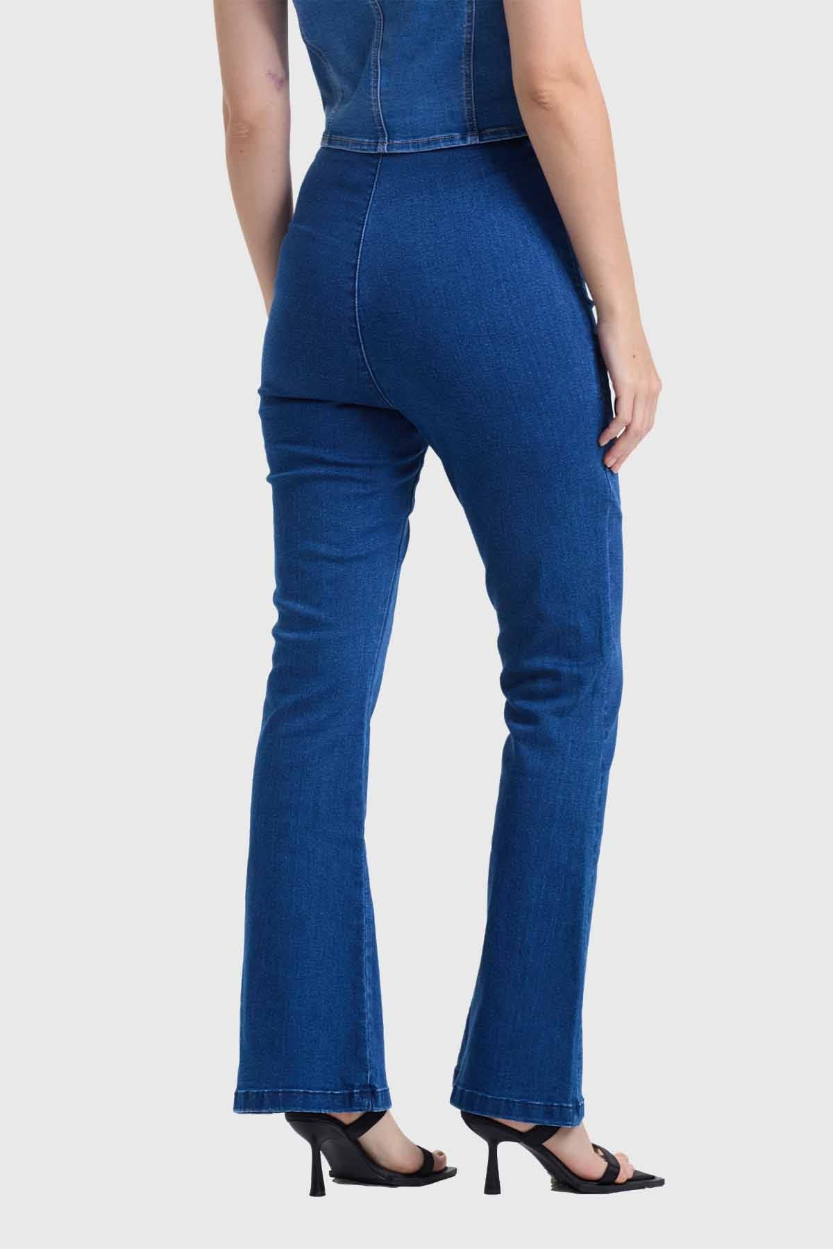 Jeans Mujer Flare Jeggins Azul - Image 2