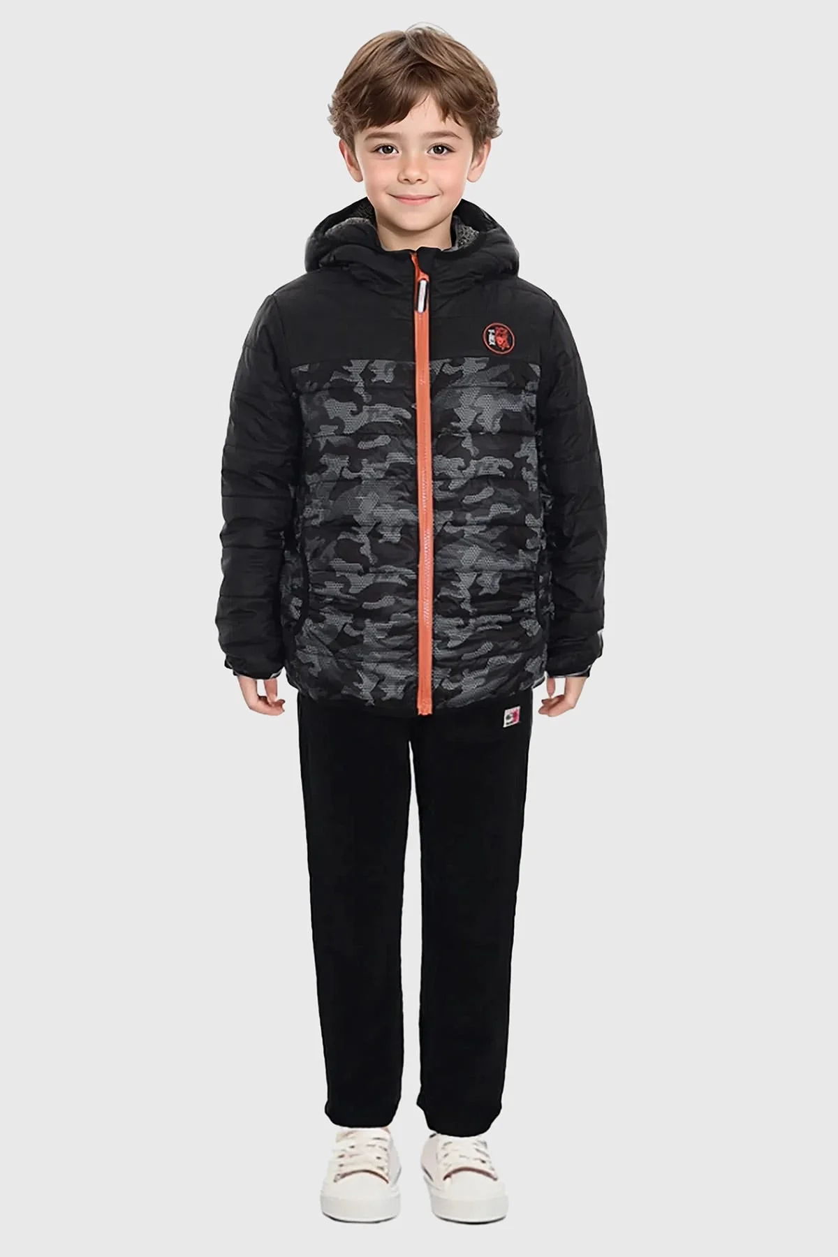 Pantalón Niño Jogger Cotelé Negro - Image 3