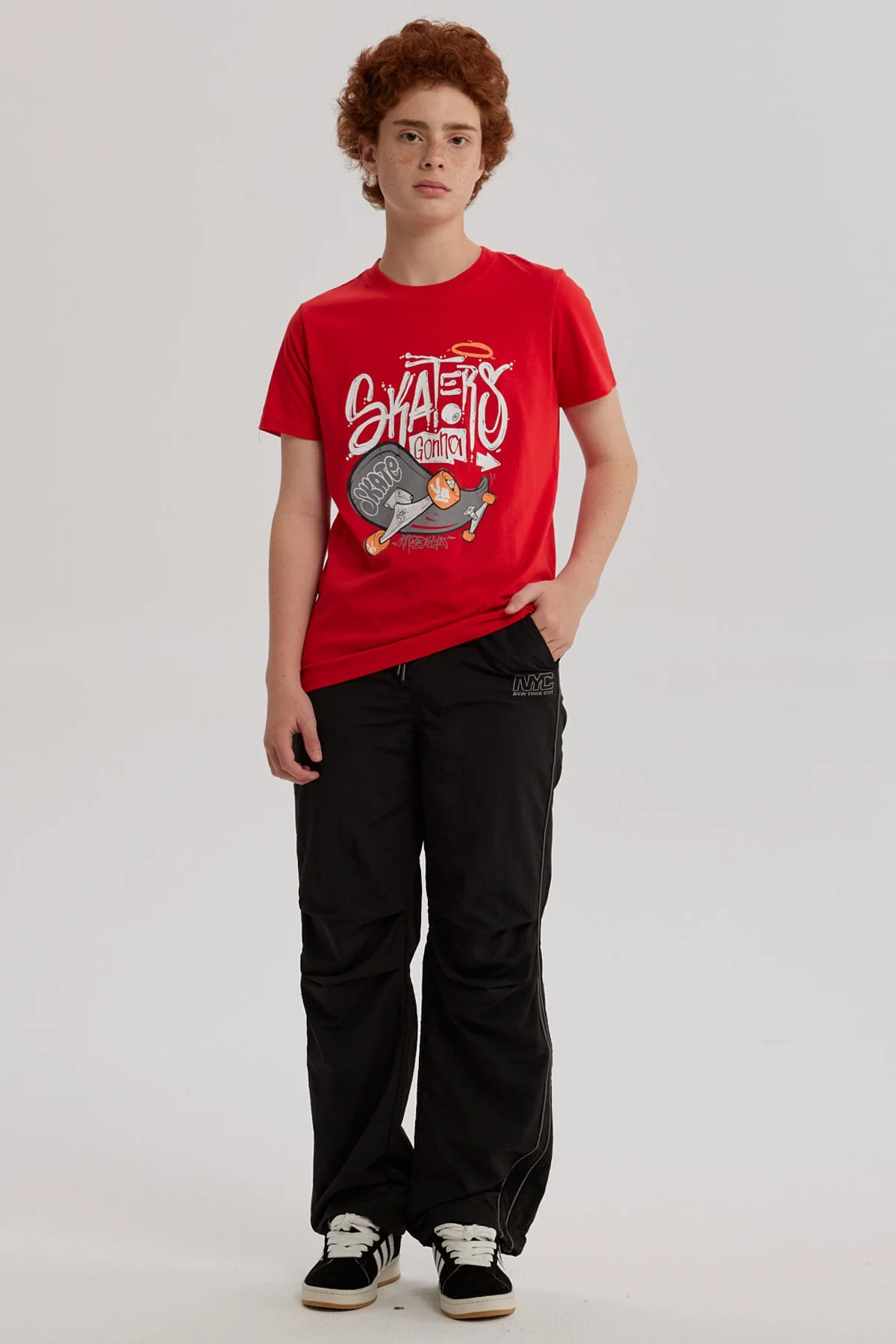Pantalón Niño Piping Reflectante Negro - Image 4