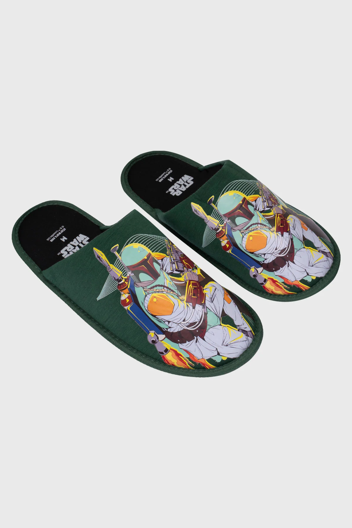 Pantufla Hombre Boba Fett Star Verde - Image 2