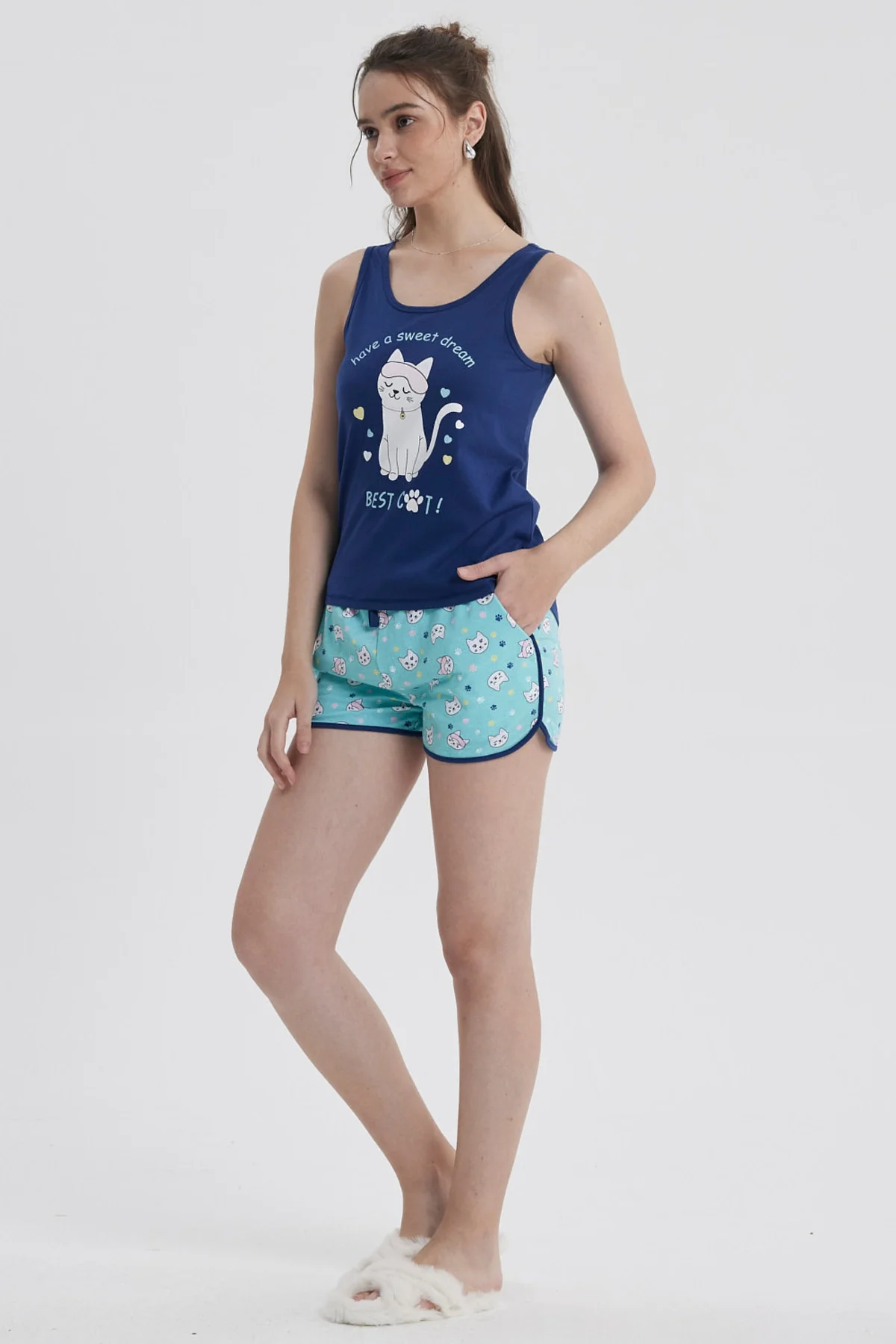 Pijama Mujer Regalable Azul - Image 2