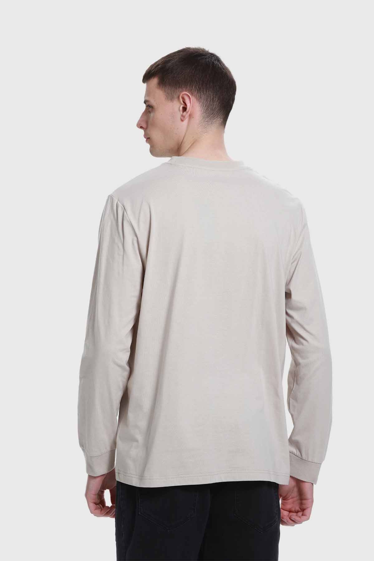 Polera Hombre Con Bolsillo Beige - Image 3