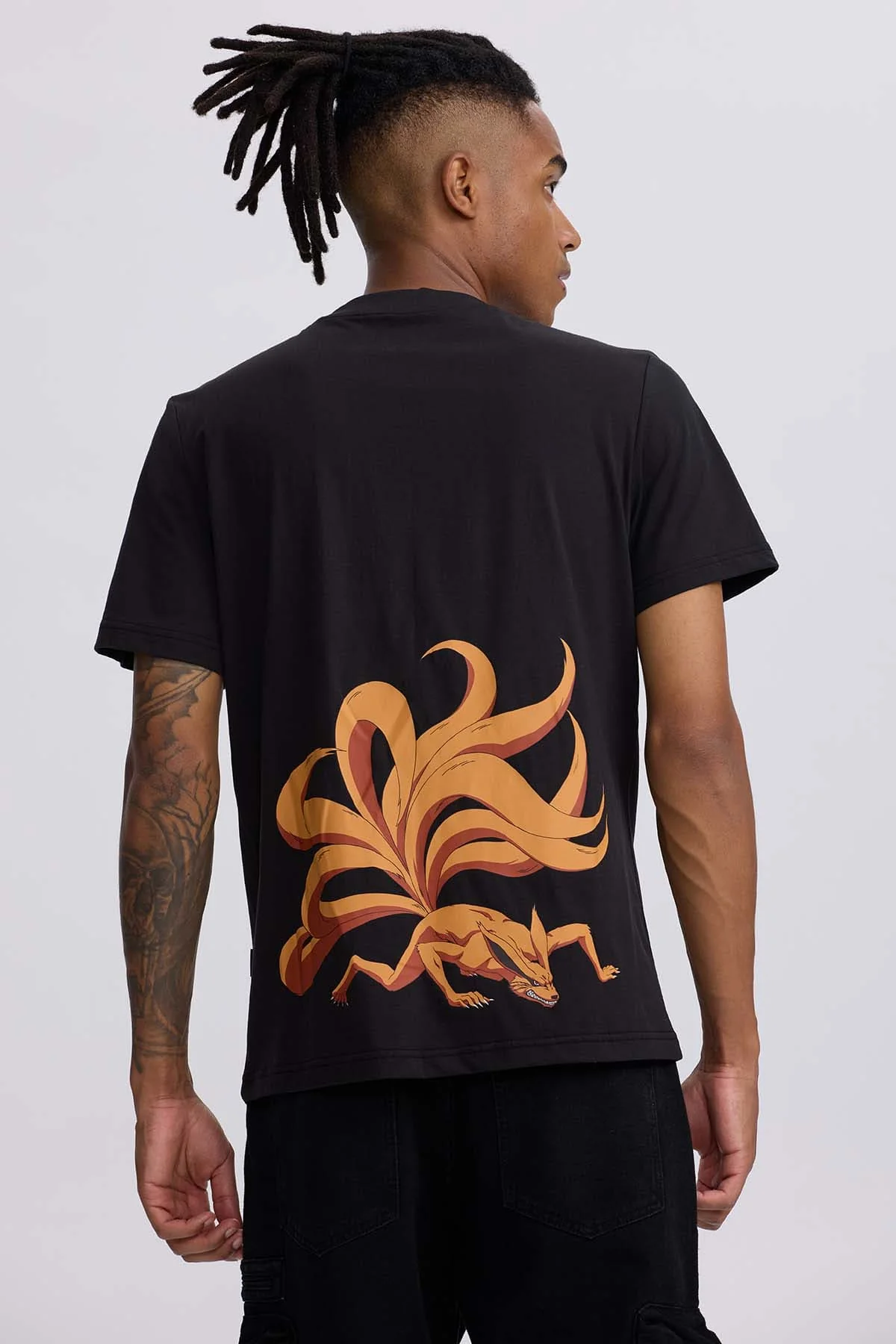 Polera Hombre Kitsune Negro - Image 3