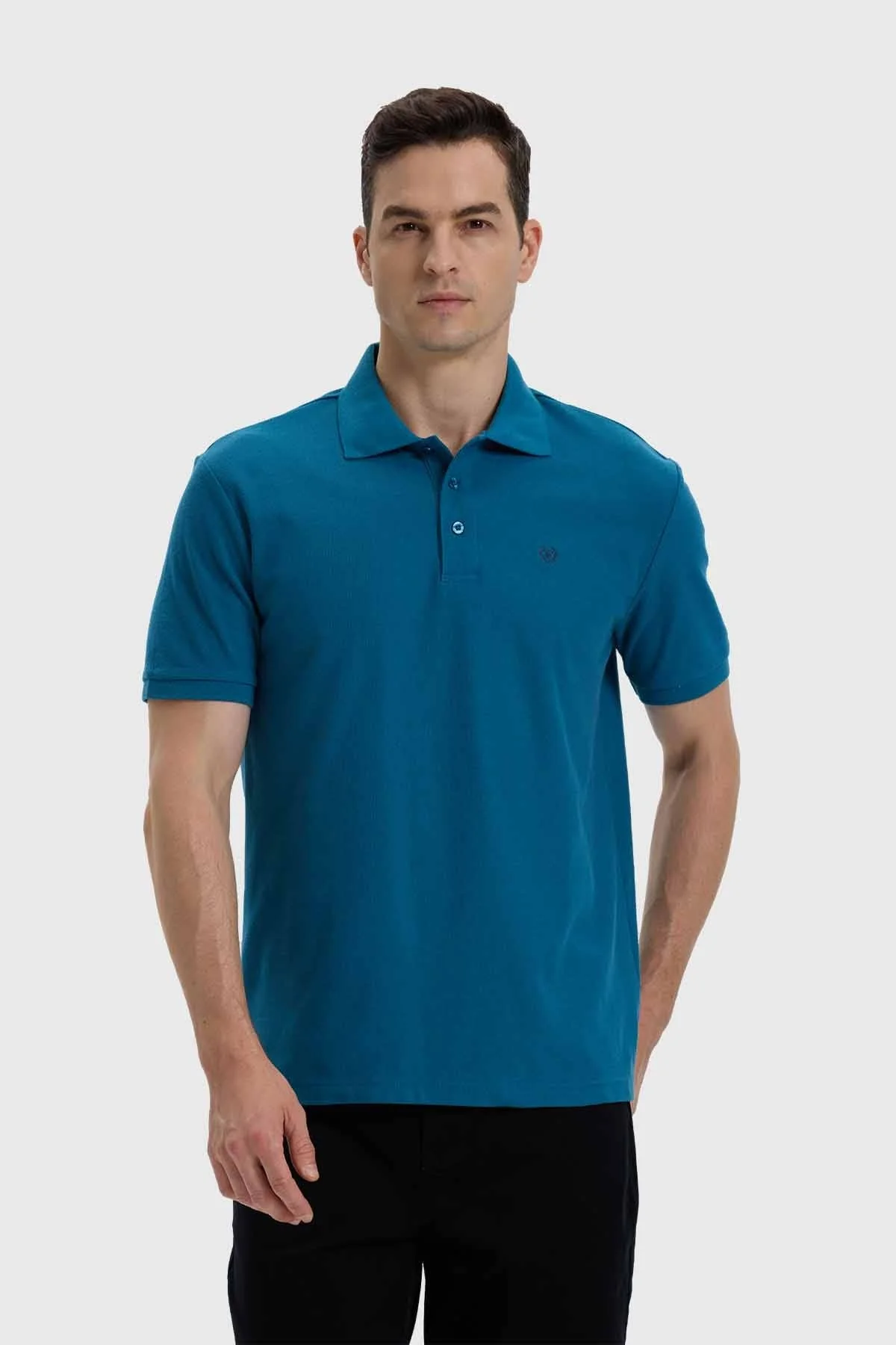 Polera Hombre Con Logo Petróleo