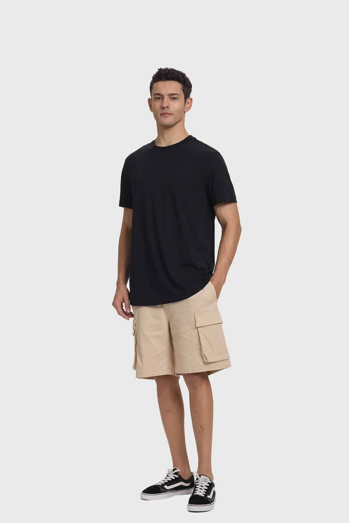 Polera Hombre Long Fit Básica Negro - Image 4