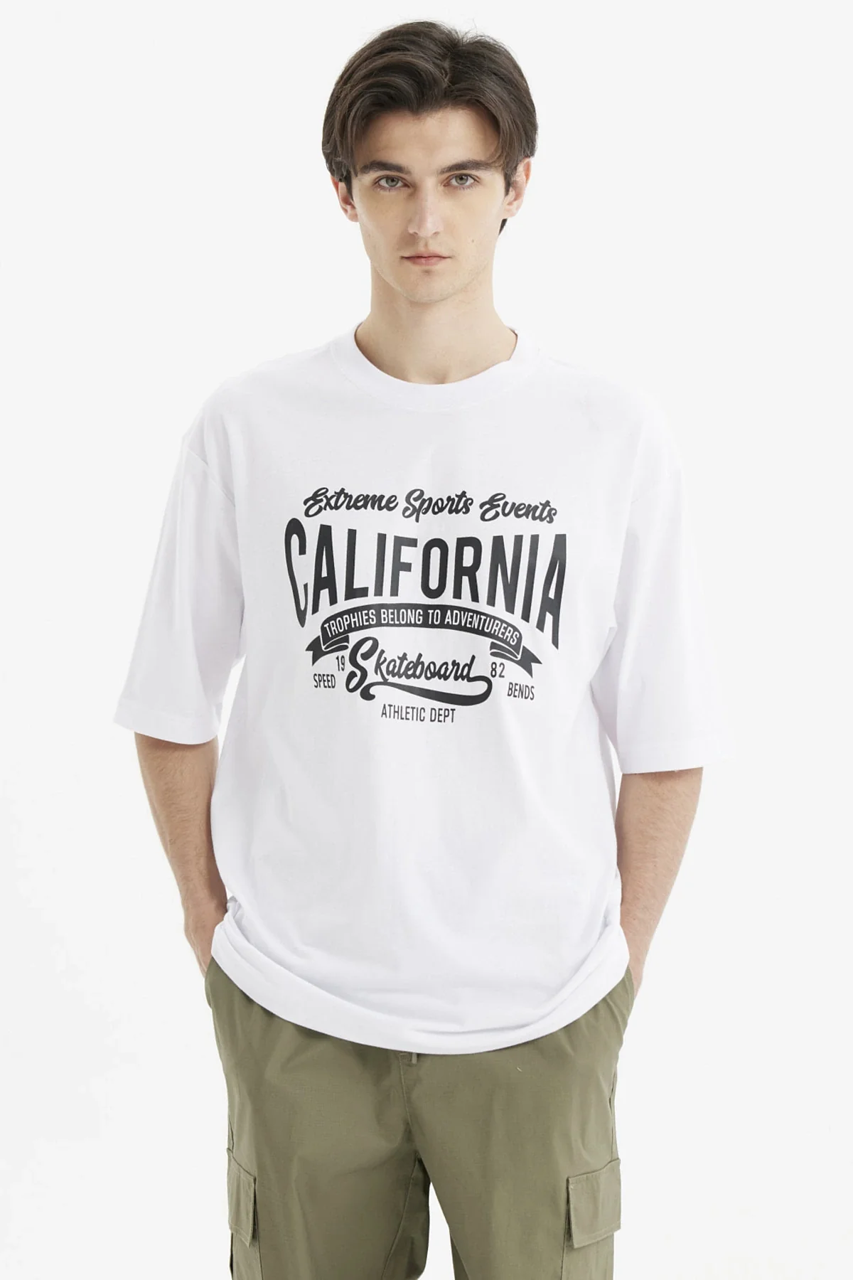 Polera Hombre Oversize Brooklyn Blanco