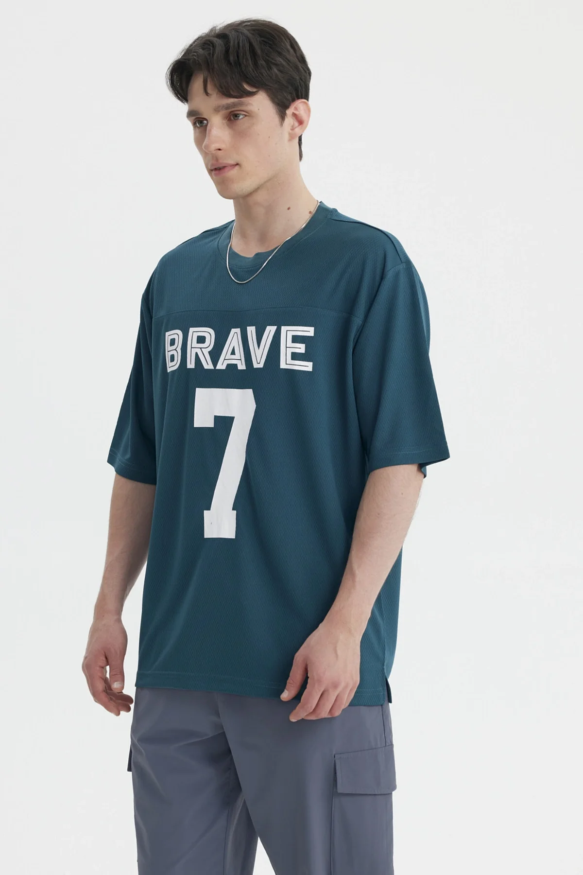 Polera Hombre Oversize Petroleo - Image 2