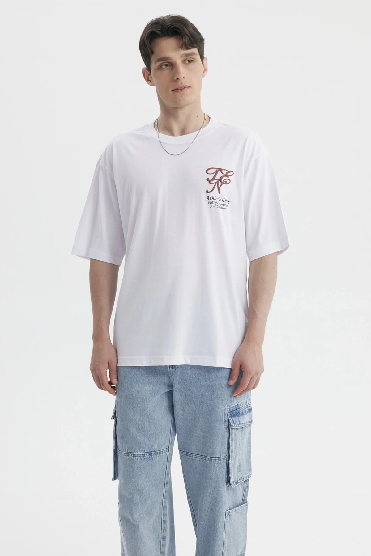 Polera Hombre Print Blanco