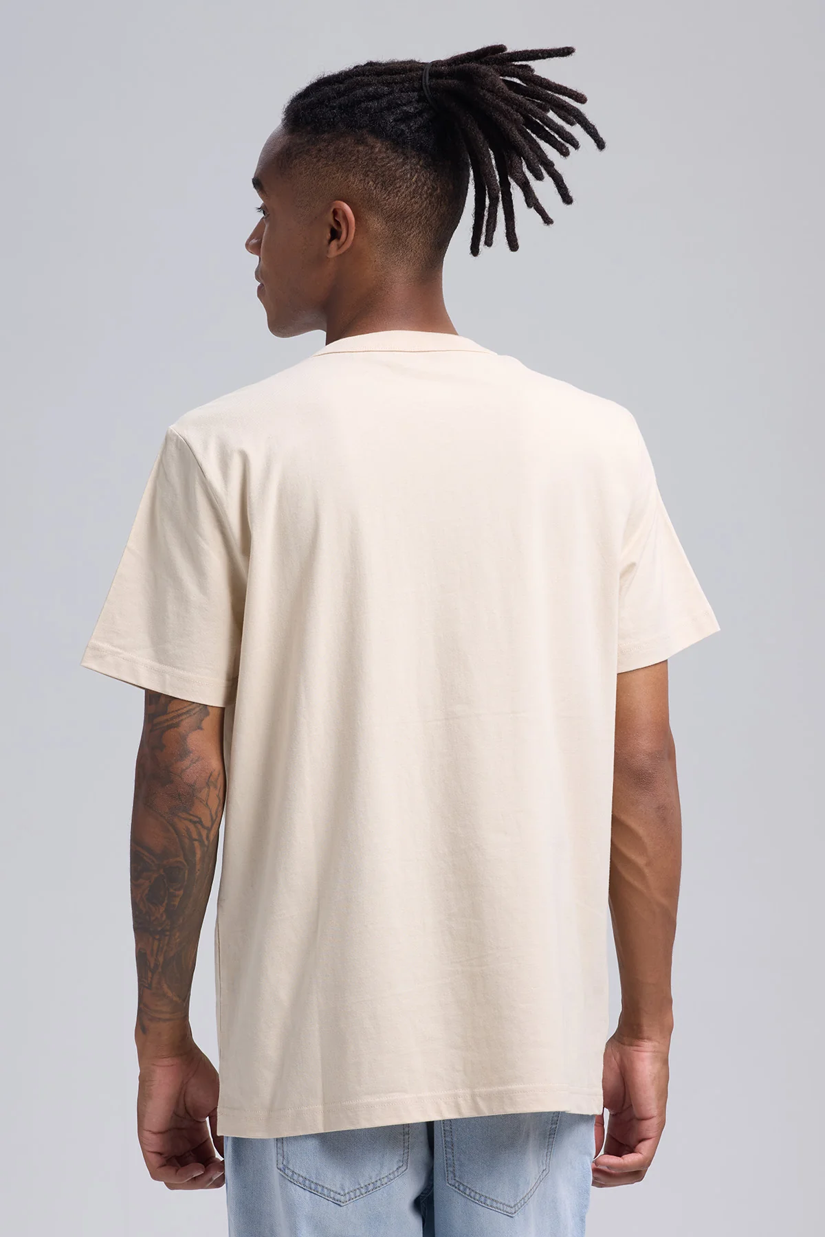 Polera Hombre Print Western Beige - Image 3