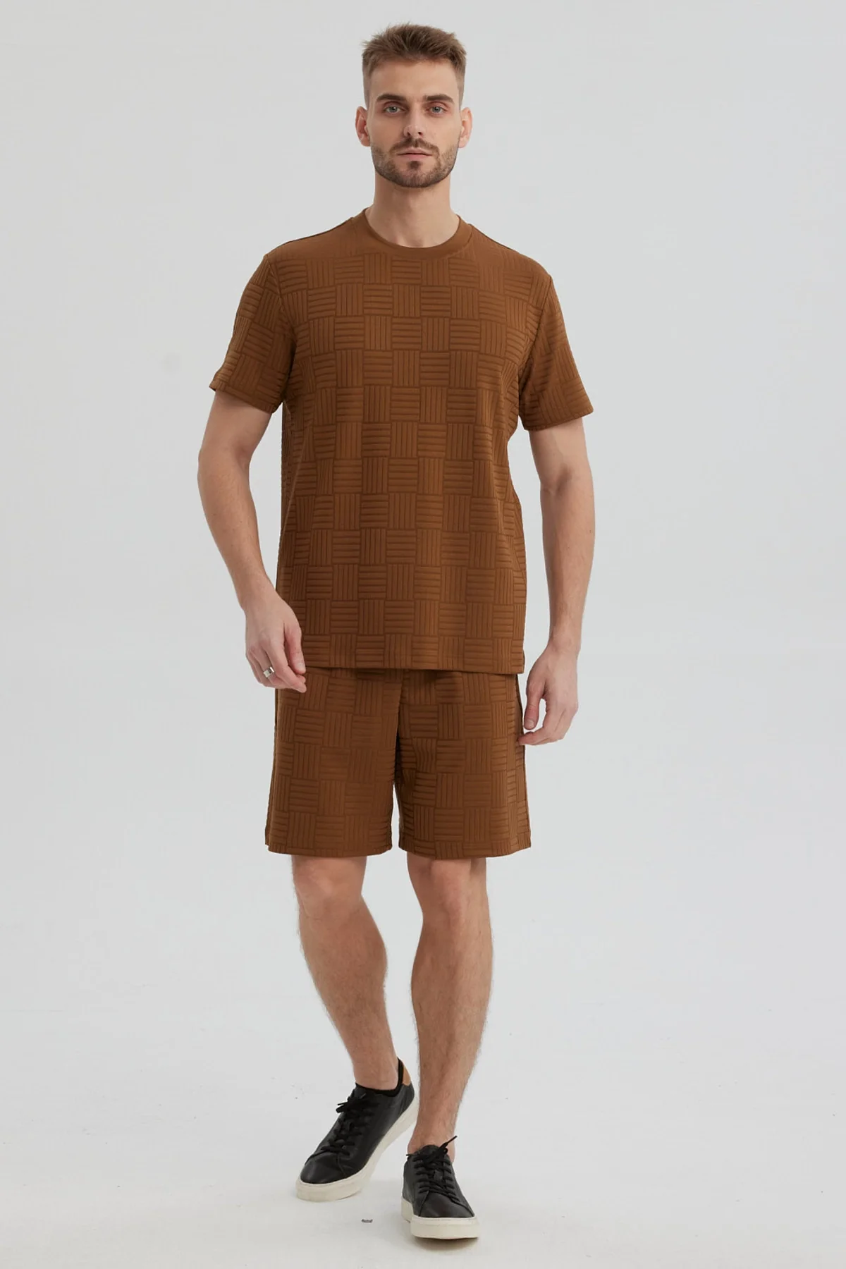 Polera Hombre Slim Café - Image 4