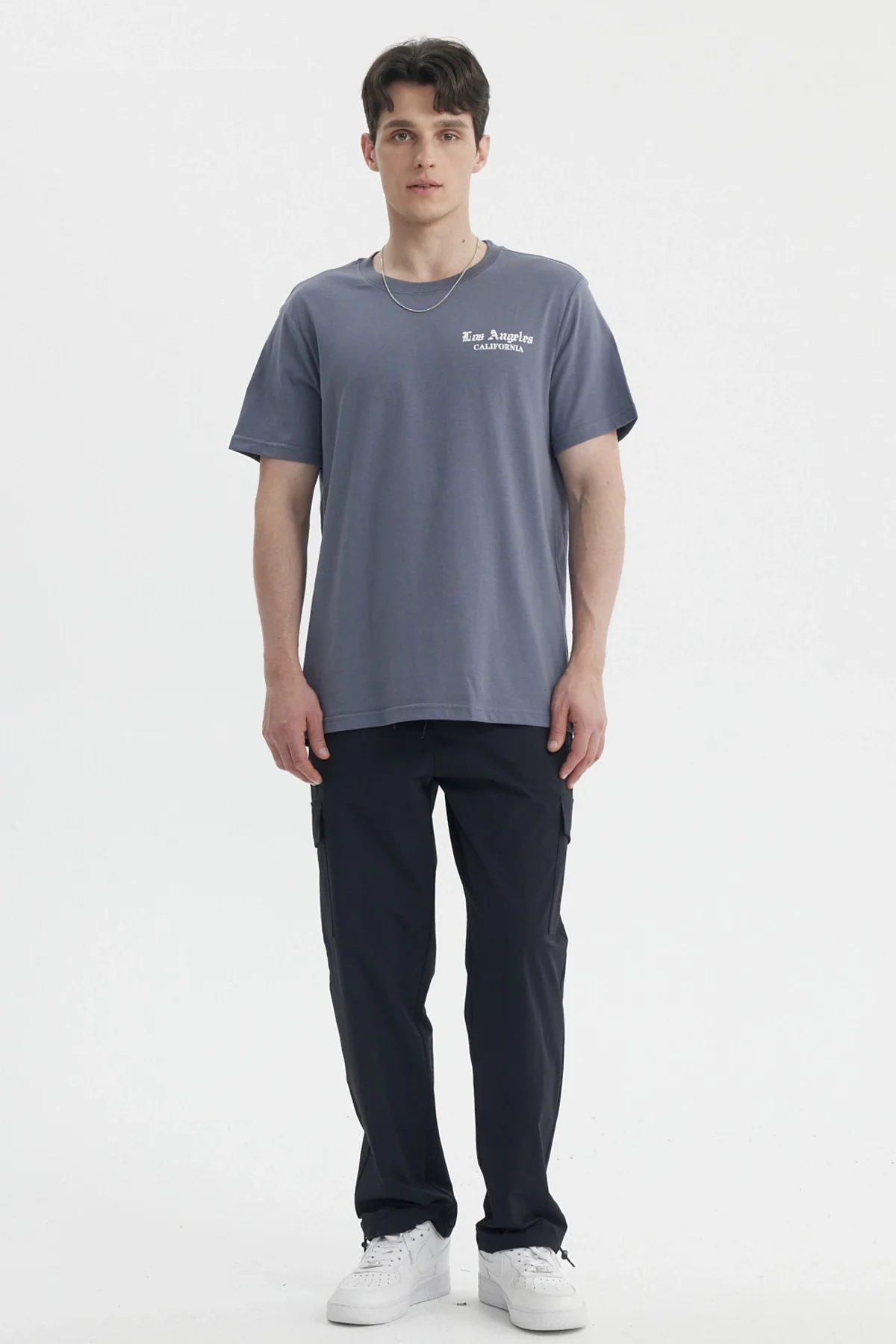 Polera Hombre Slim Gris - Image 4