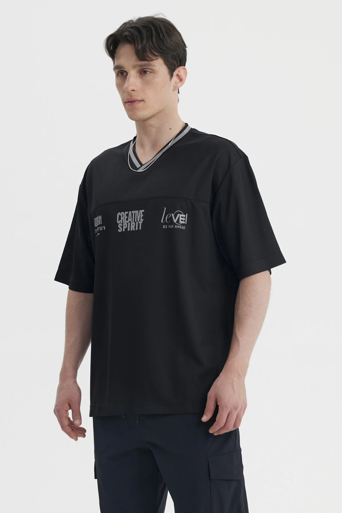 Polera Hombre Slim Negro - Image 2