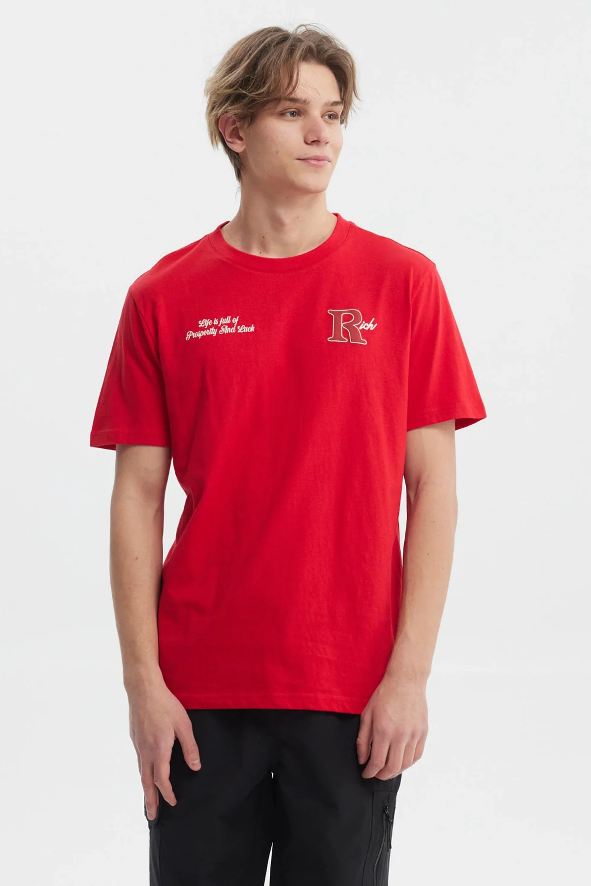 Polera Hombre Slim Rojo