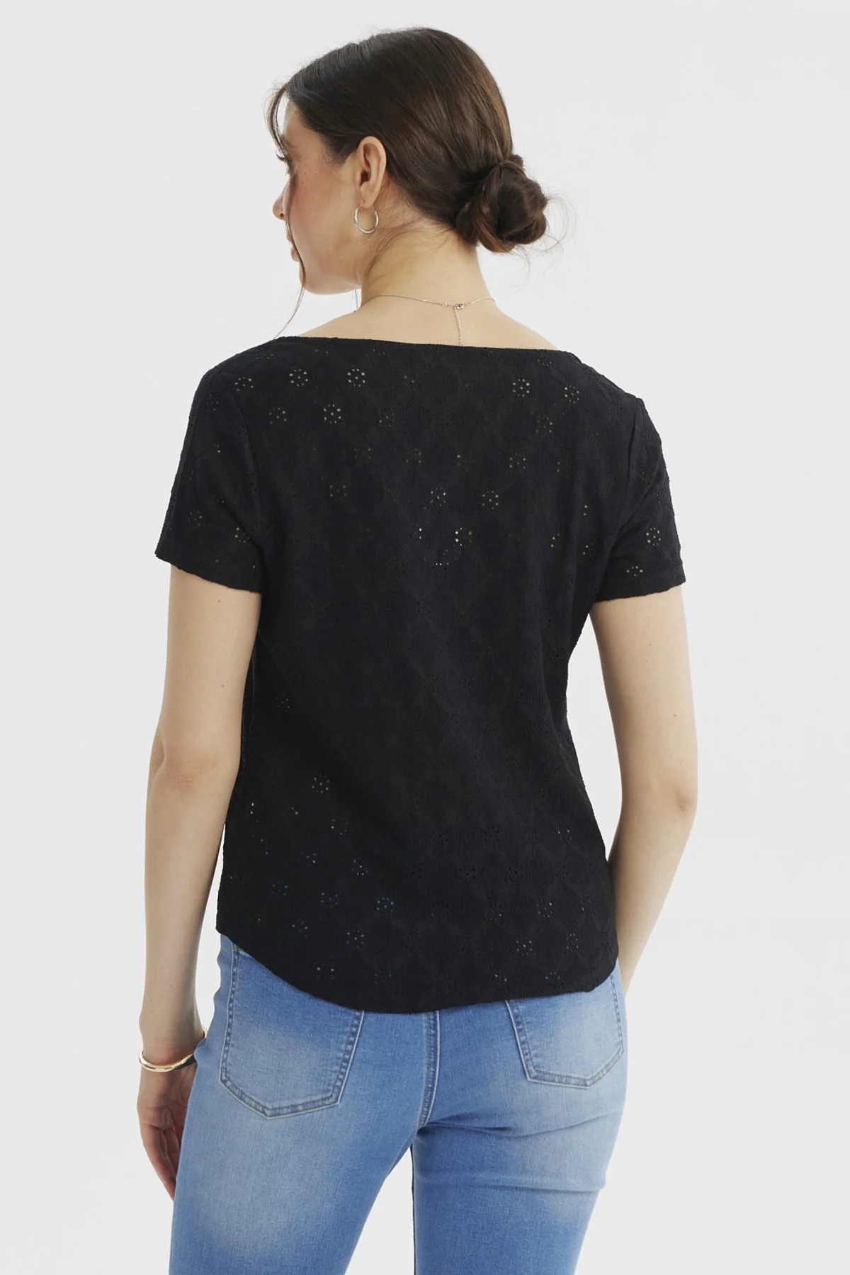 Polera Mujer Ajustado Negro - Image 3