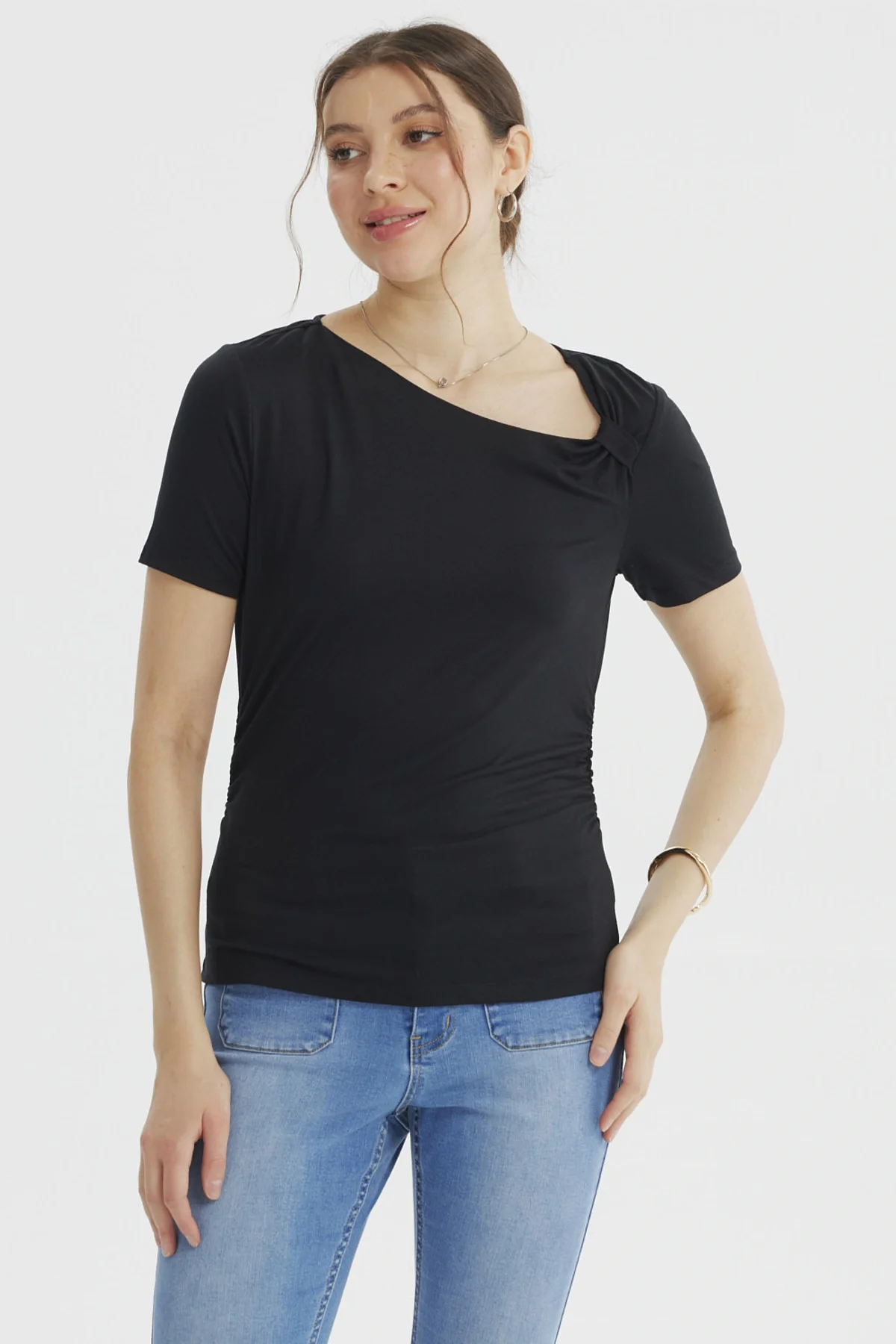 Polera Mujer Ajustado Negro