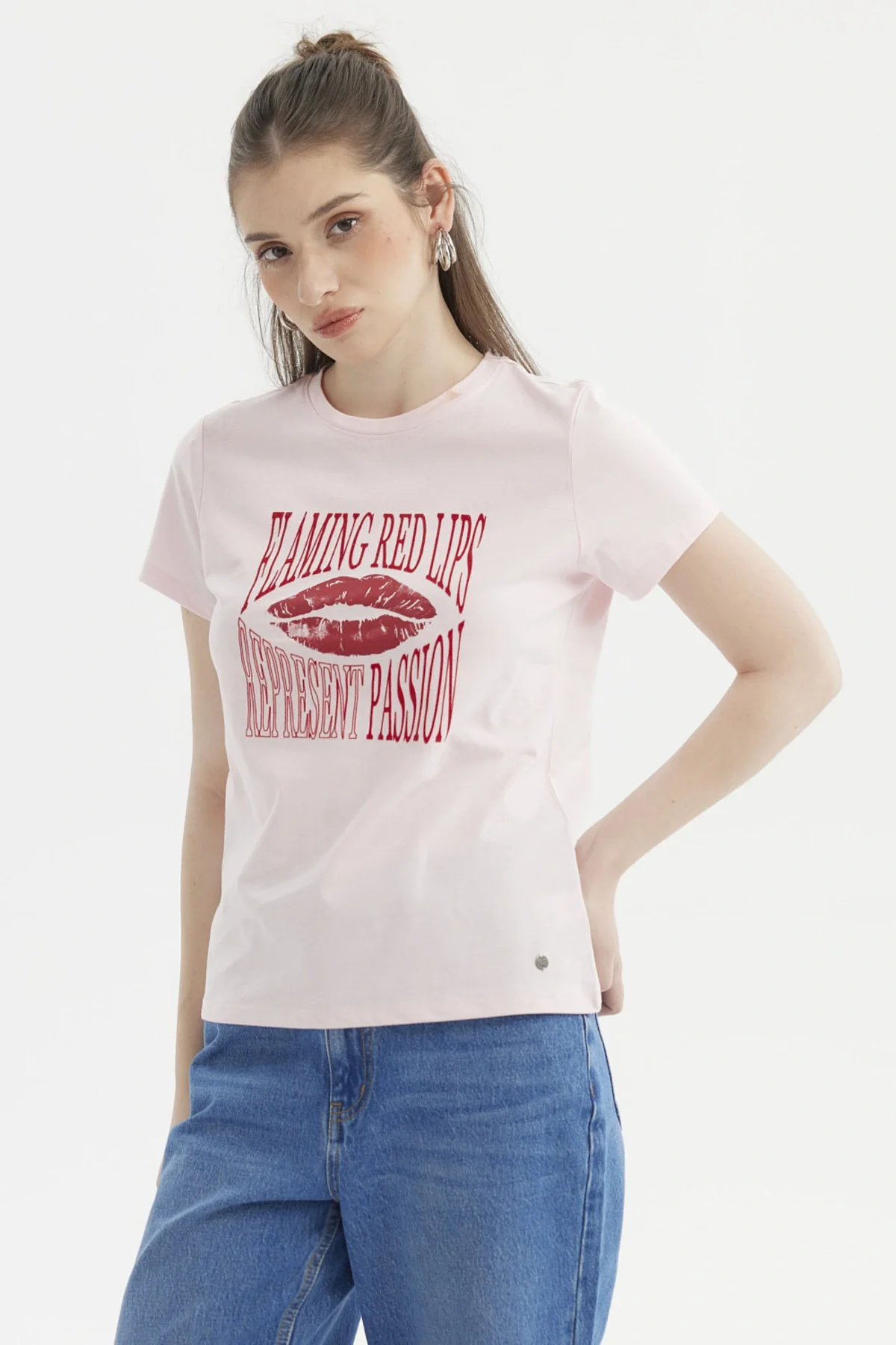 Polera Mujer Básica Rosado