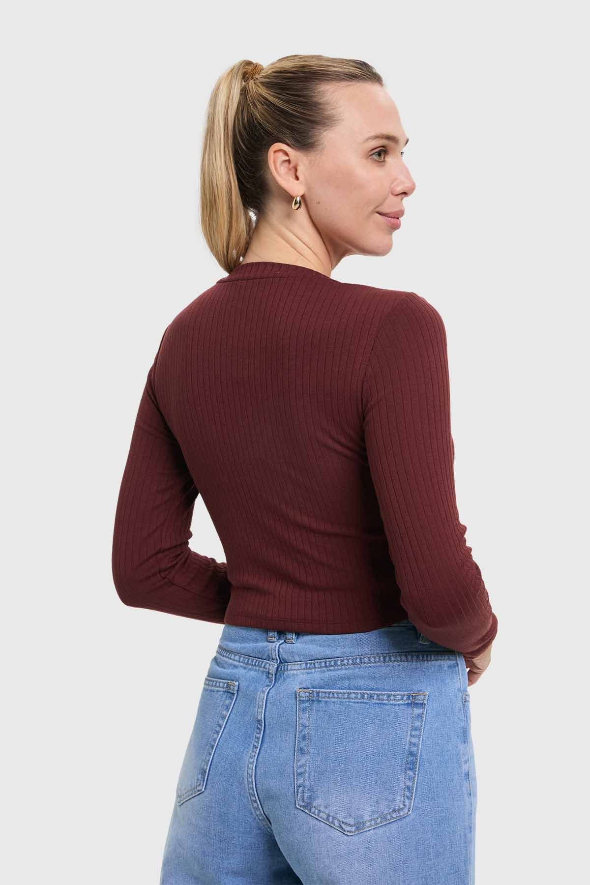 Polera Mujer Café - Image 3