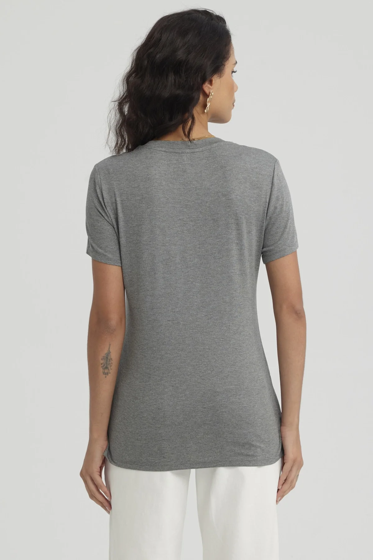 Polera Mujer Print Gris - Image 2