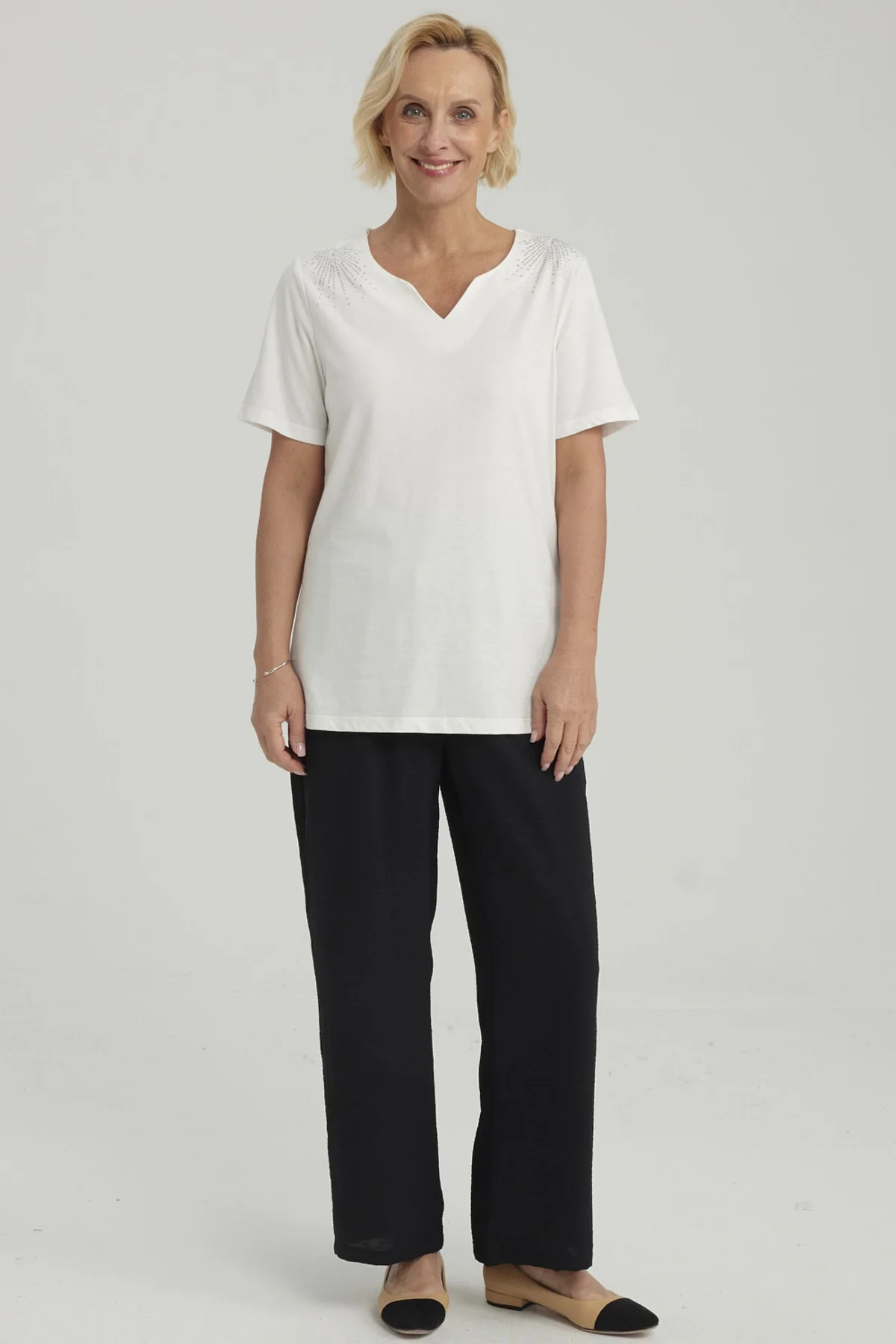 Polera Mujer Rapport Crudo - Image 4