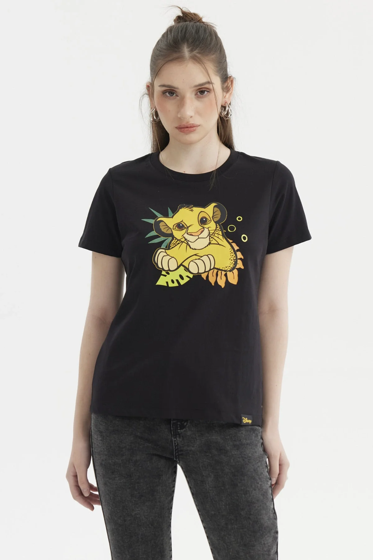 Polera Mujer Rey León Negro