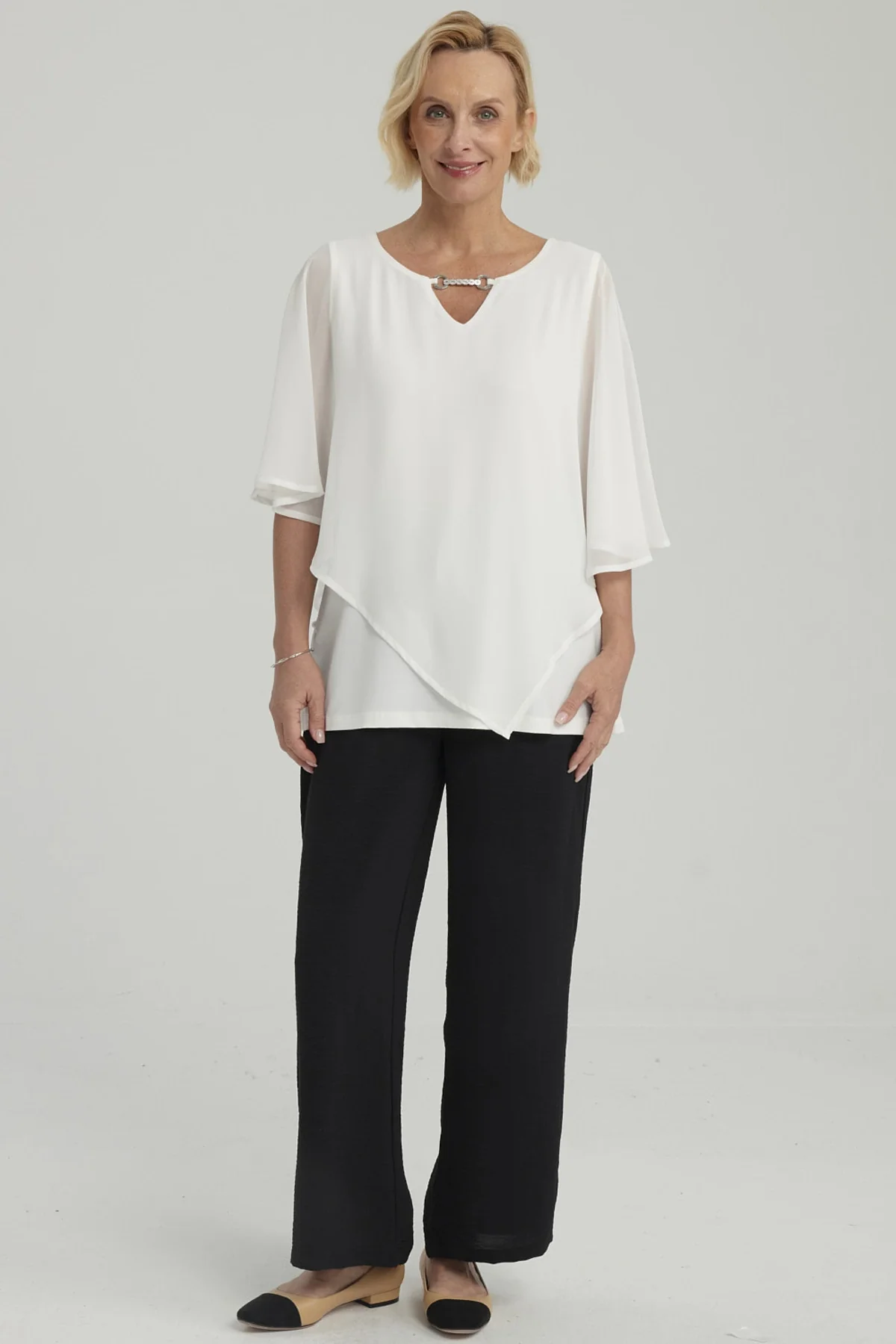 Polera Mujer Sin Hombros Y Pabilo Crudo - Image 4