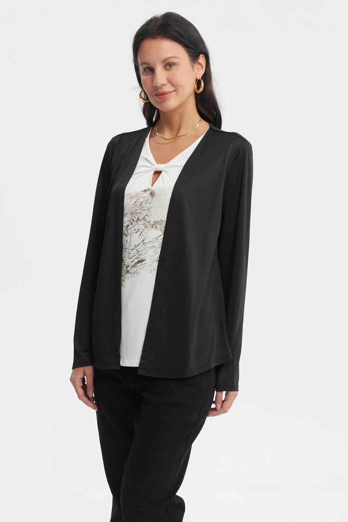 Polera Mujer Slim Negro
