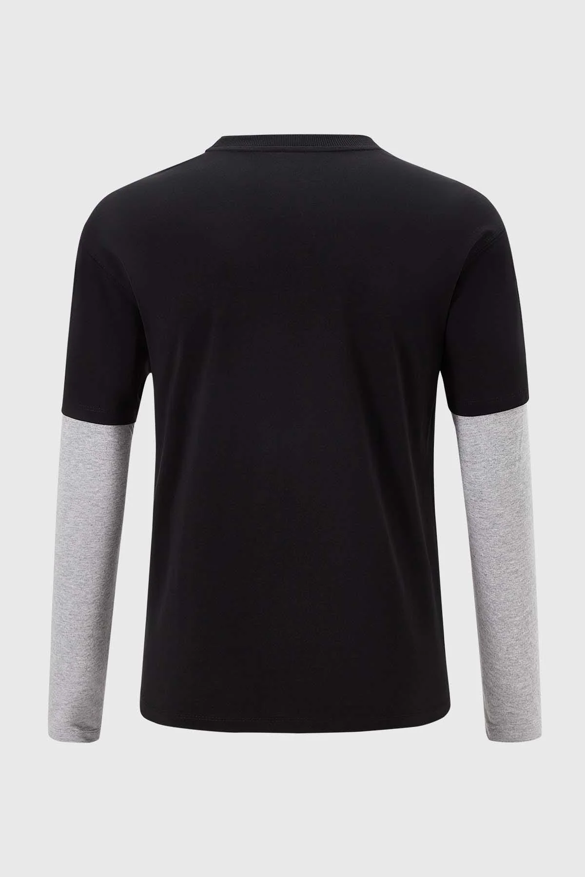 Polera Niño Oversize Doblemanga Negro - Image 2