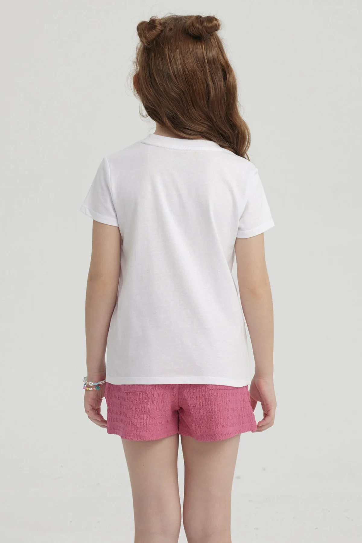 Polera Niña Básica Estampada Blanco - Image 3