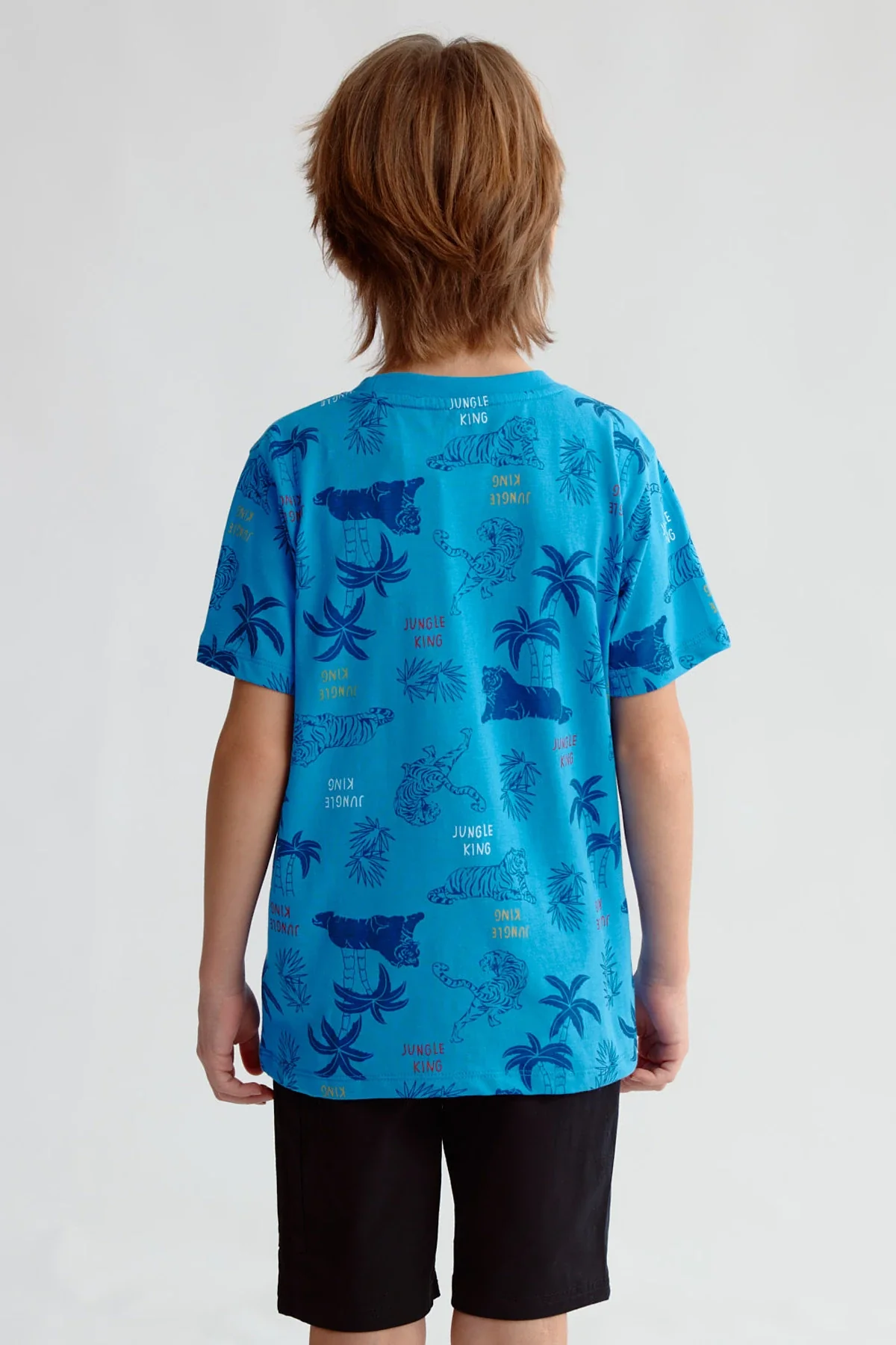 Polera Niño Full Print Azul Claro - Image 3