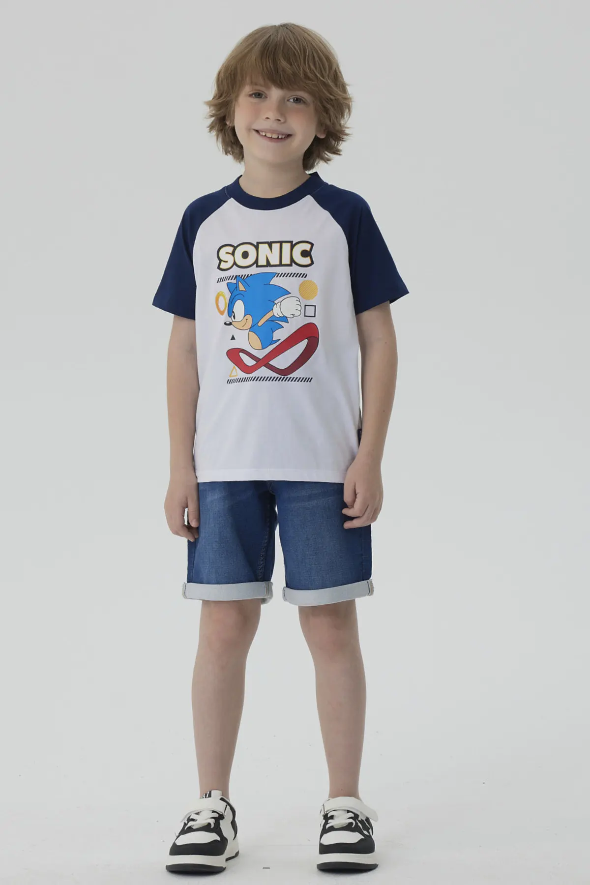 Polera Niño Sonic Blanco - Image 4