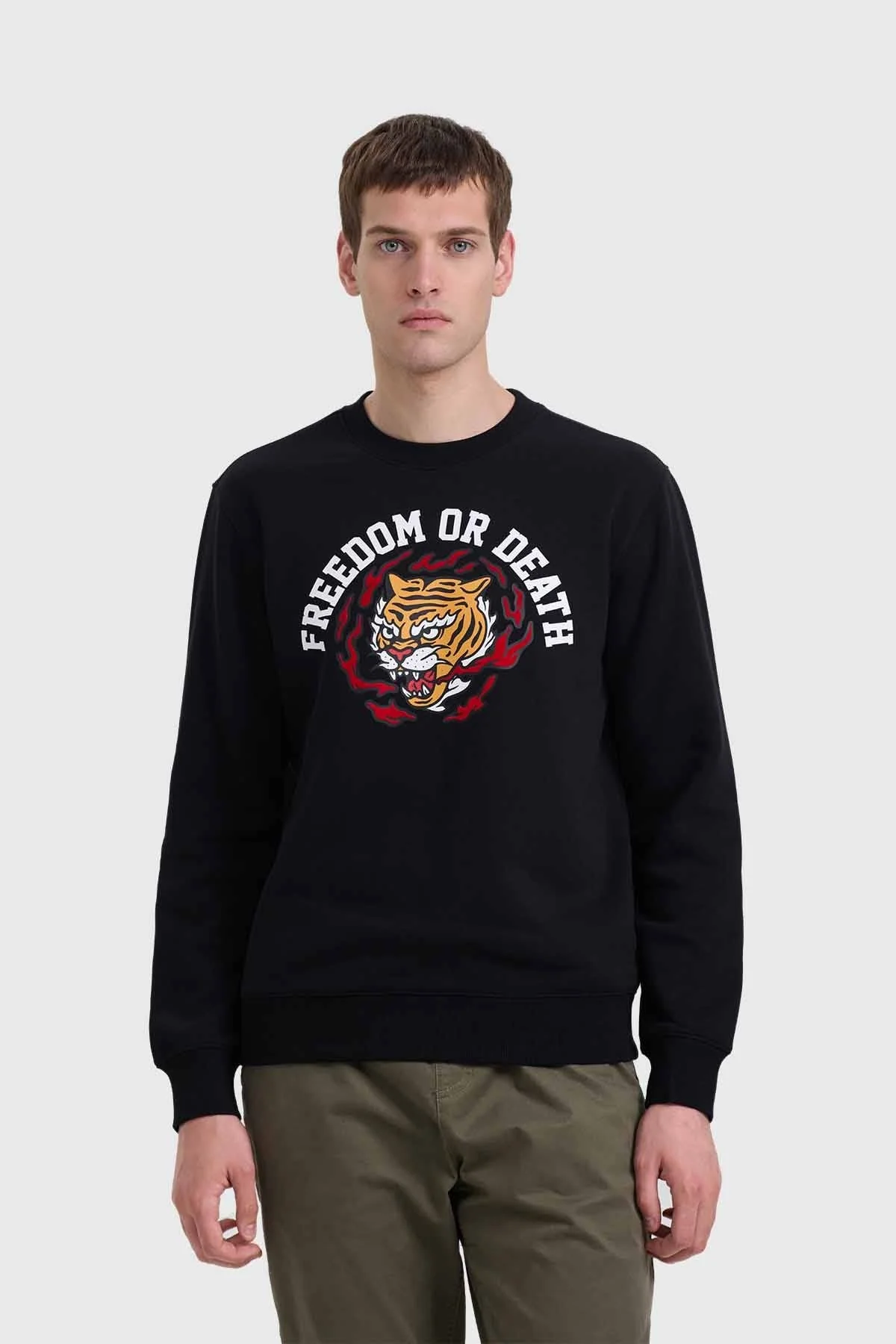 Polerón Hombre Print Negro