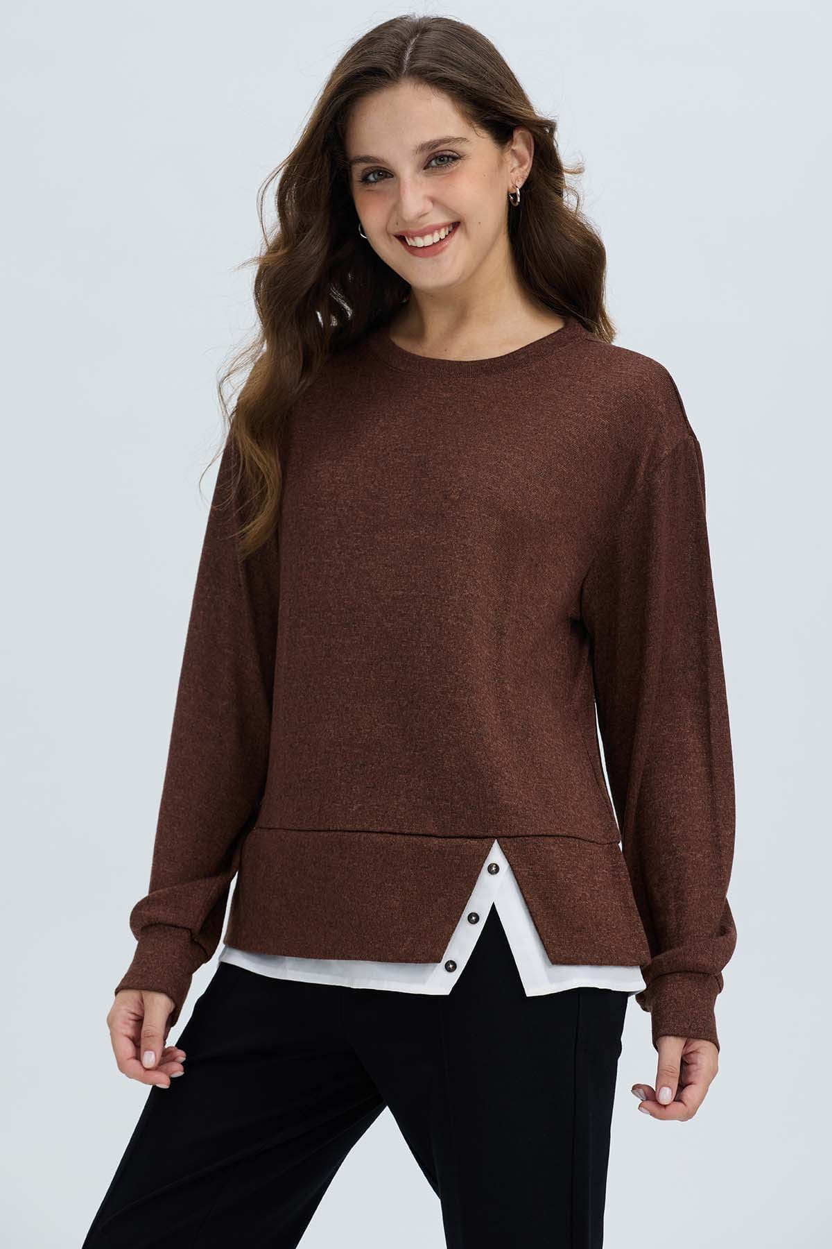 Sweater Mujer Basta Cafe Oscuro - Image 2