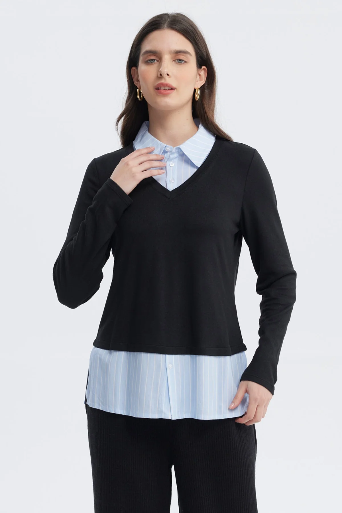 Sweater Mujer Casual Negro