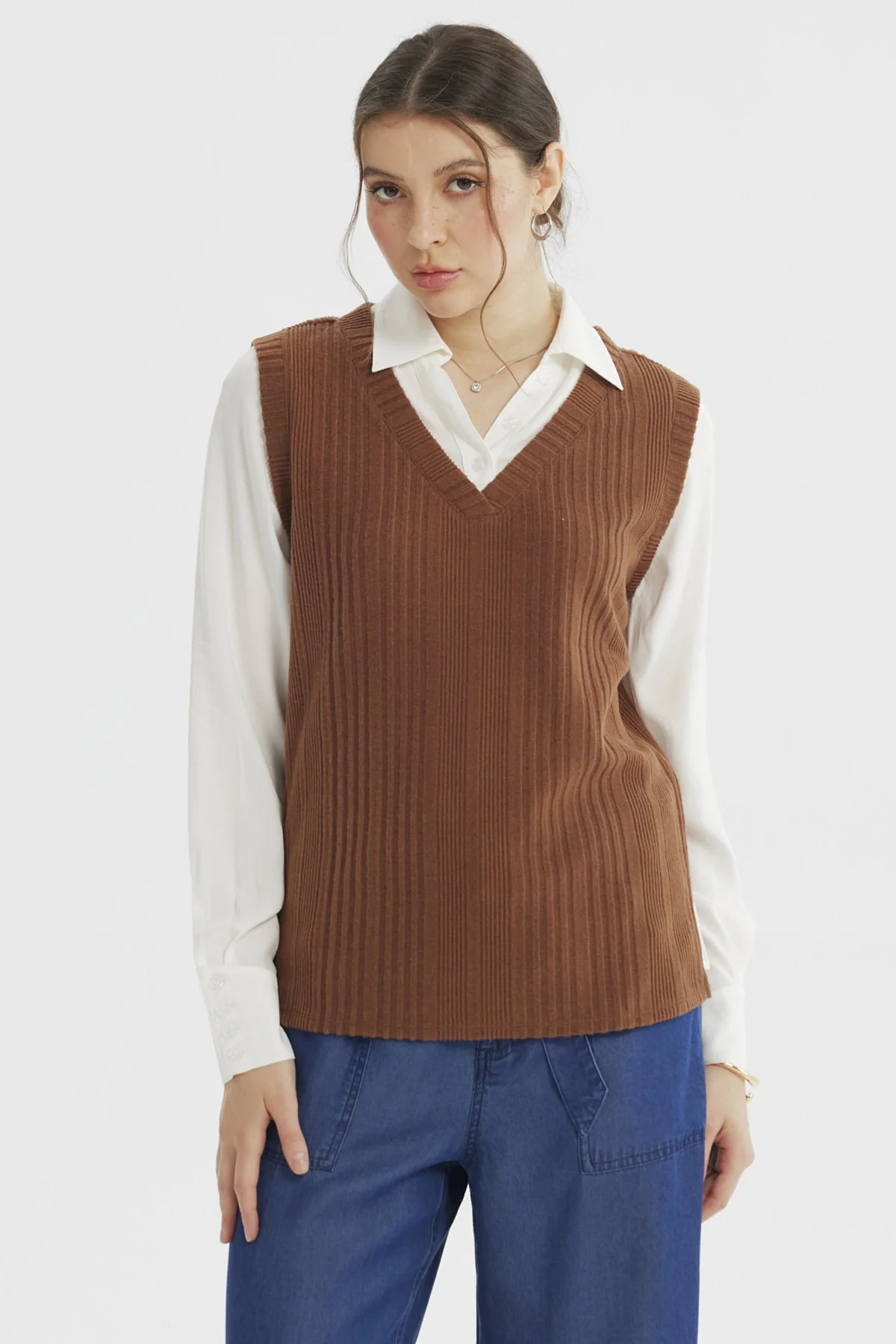 Sweater Mujer Vuelo Café